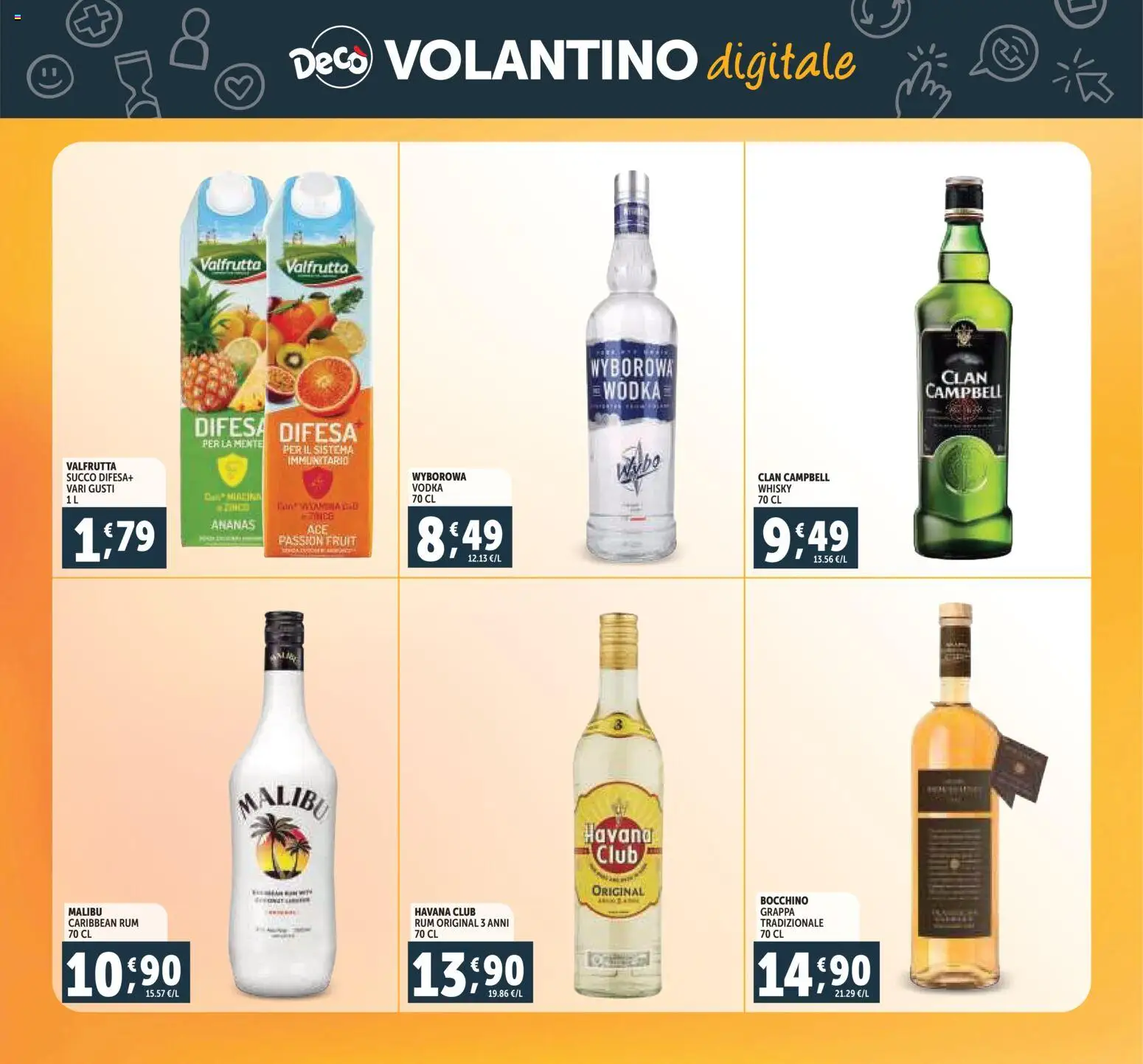 Volantino Decò del 07.11.2025 | Pagina: 35 | Prodotti: Vodka, Whisky, Rum, Grappa