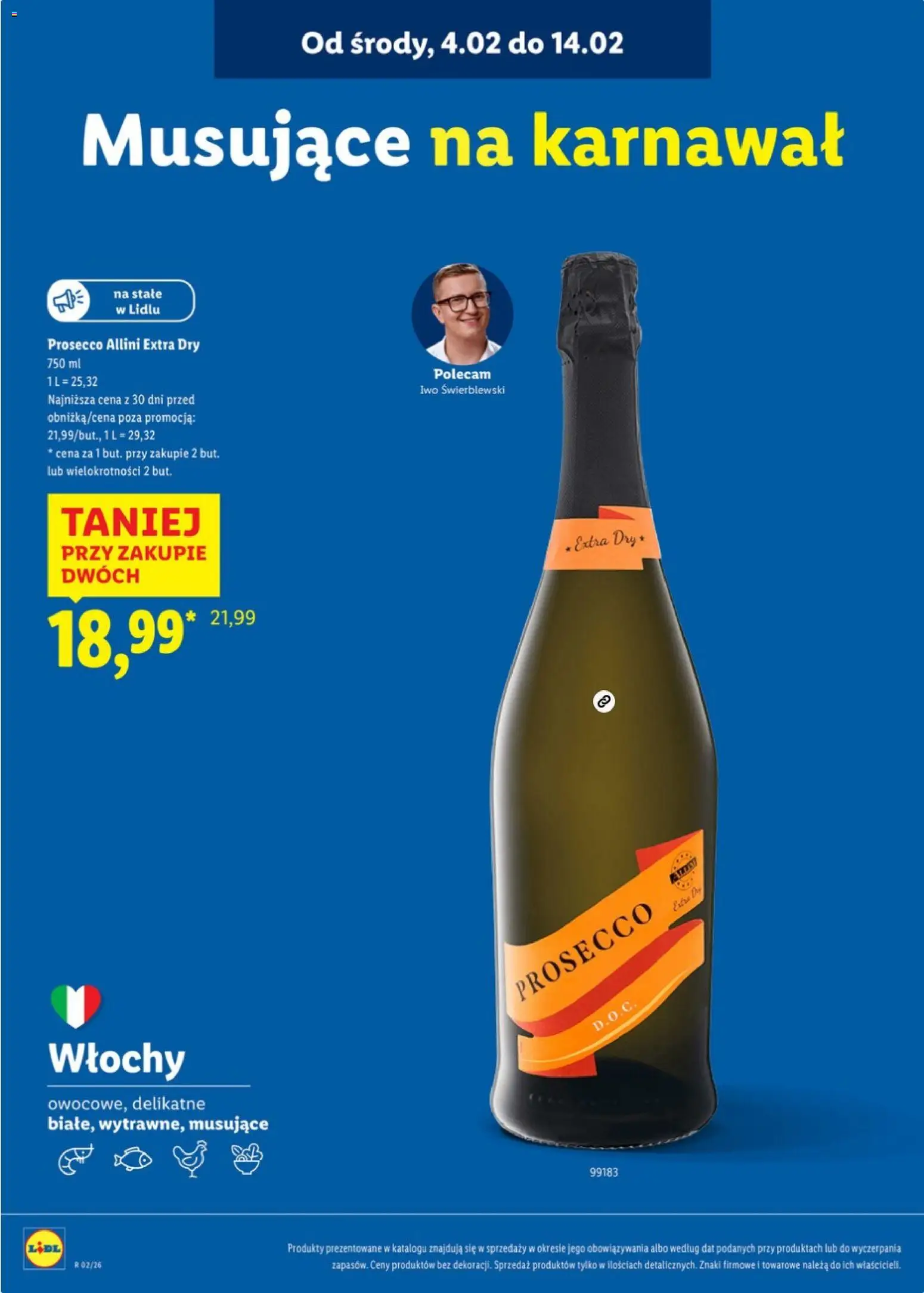 Lidl Katalog karta win od 05.01.2026 | Strona: 19 | Produkty: Prosecco