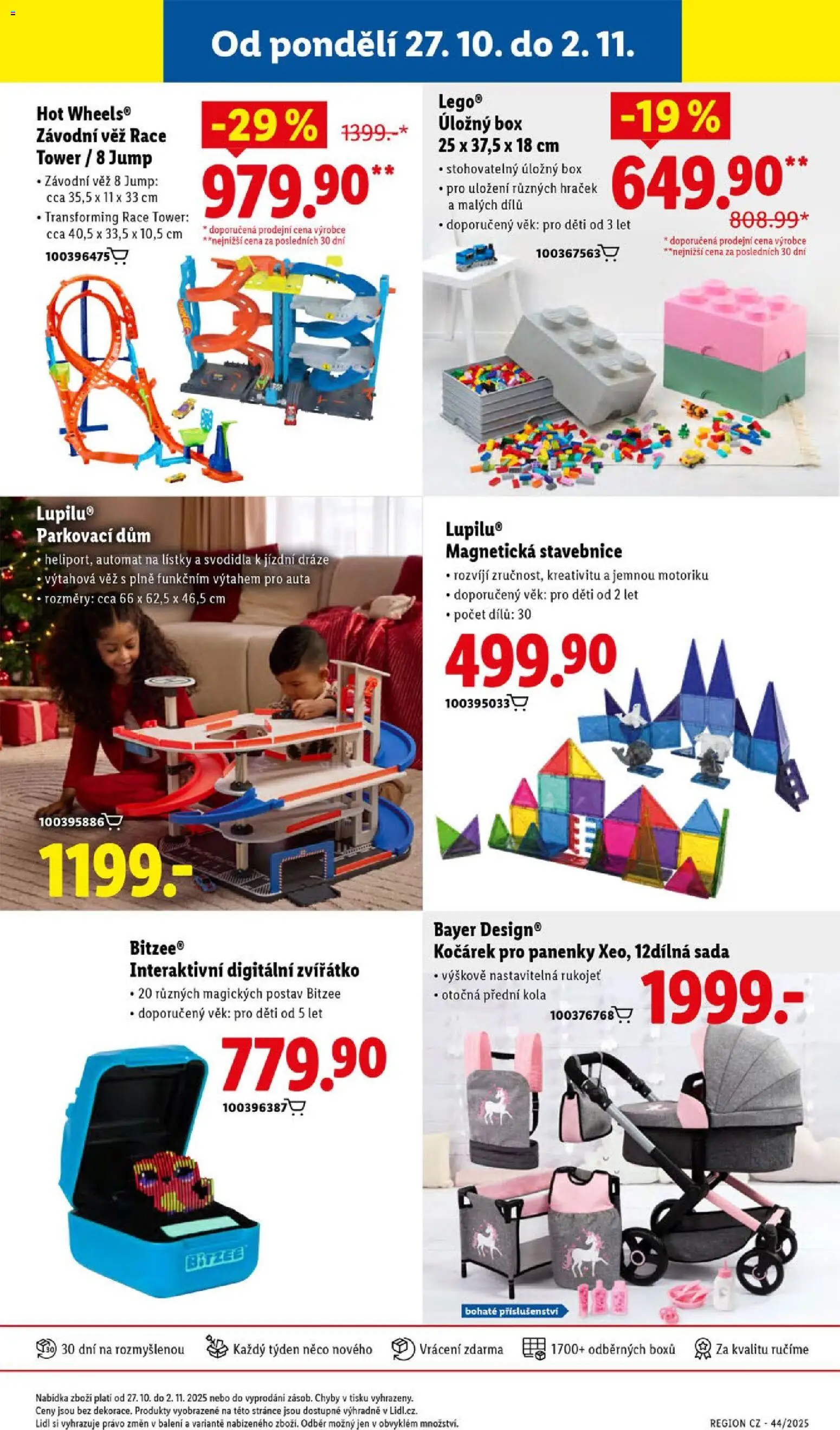 Lidl leták od 27.10.2025 | Strana: 37 | Produkty: LEGO, Stavebnice, Parkovací dům, Hot Wheels