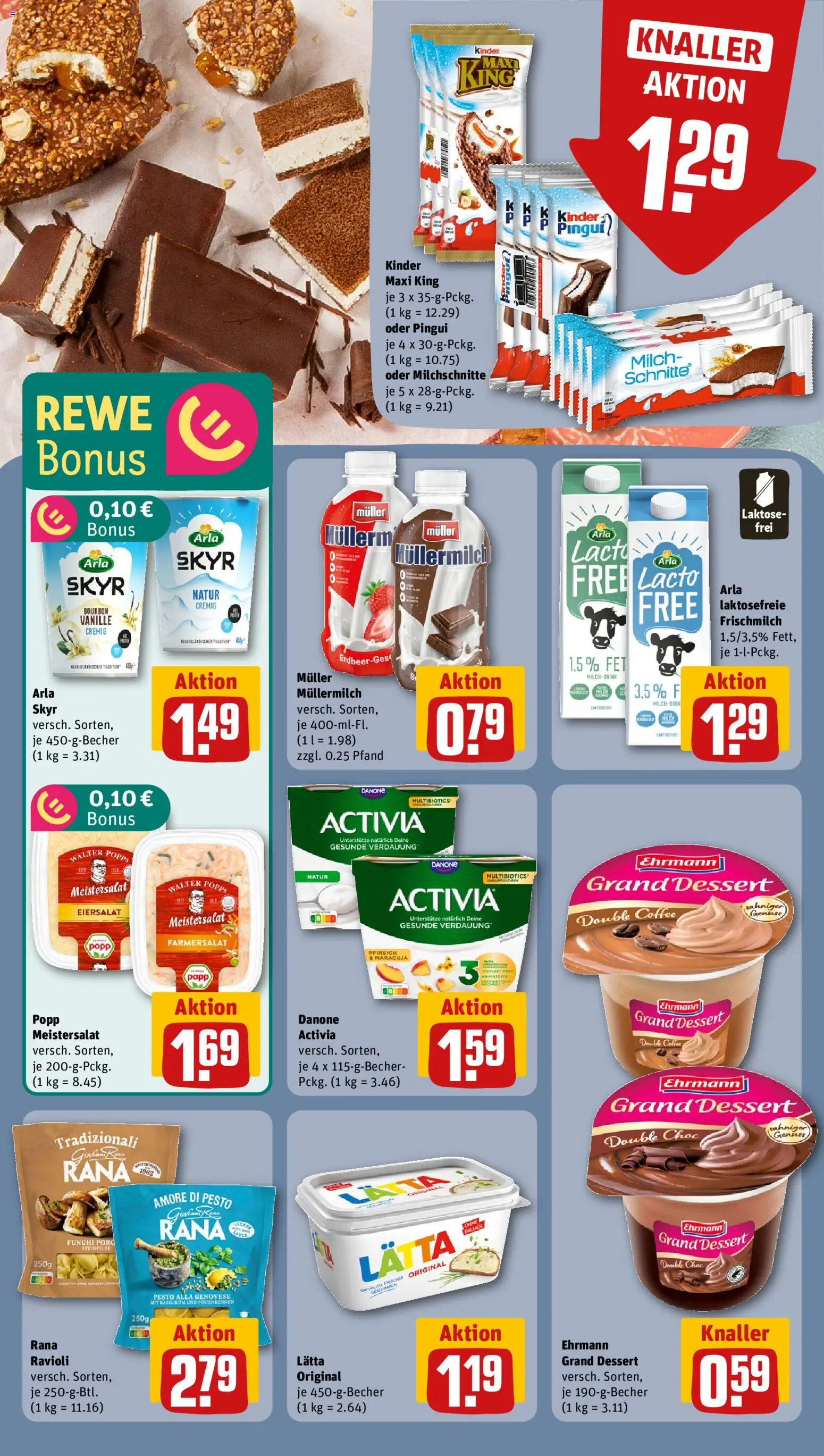 Rewe Prospekt 	 – gültig ab 02.02.2026 | Seite: 15 | Produkte: Danone activia, Milch, Müllermilch, Bourbon
