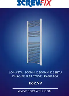 Preview of Screwfix - Offers valid from 24.10.2025 | Page: 4 | Products: Radiator, Towel