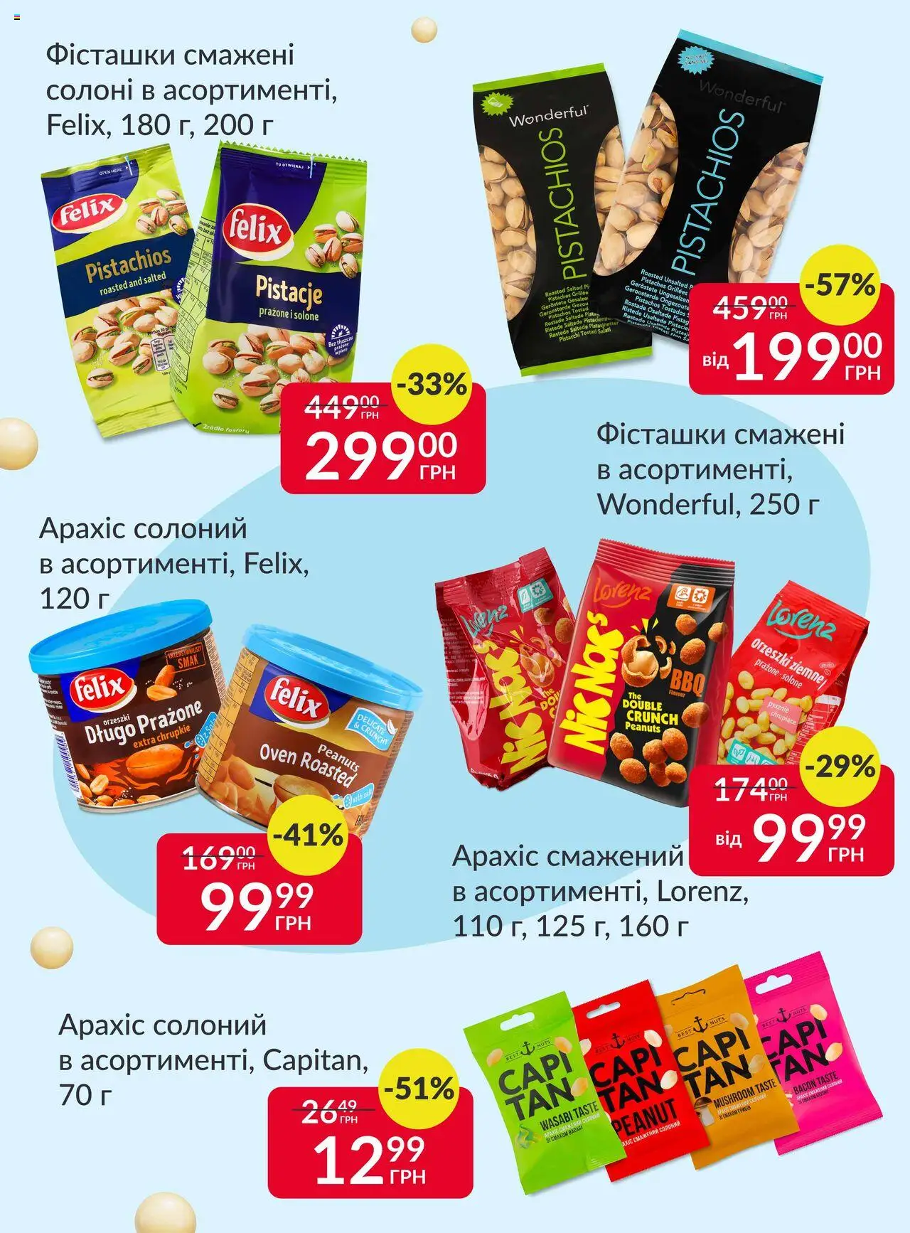 Fozzy Kаталог - дійснийкції з 10.09.2025 | Сторінка: 7 | Товари: Фісташки