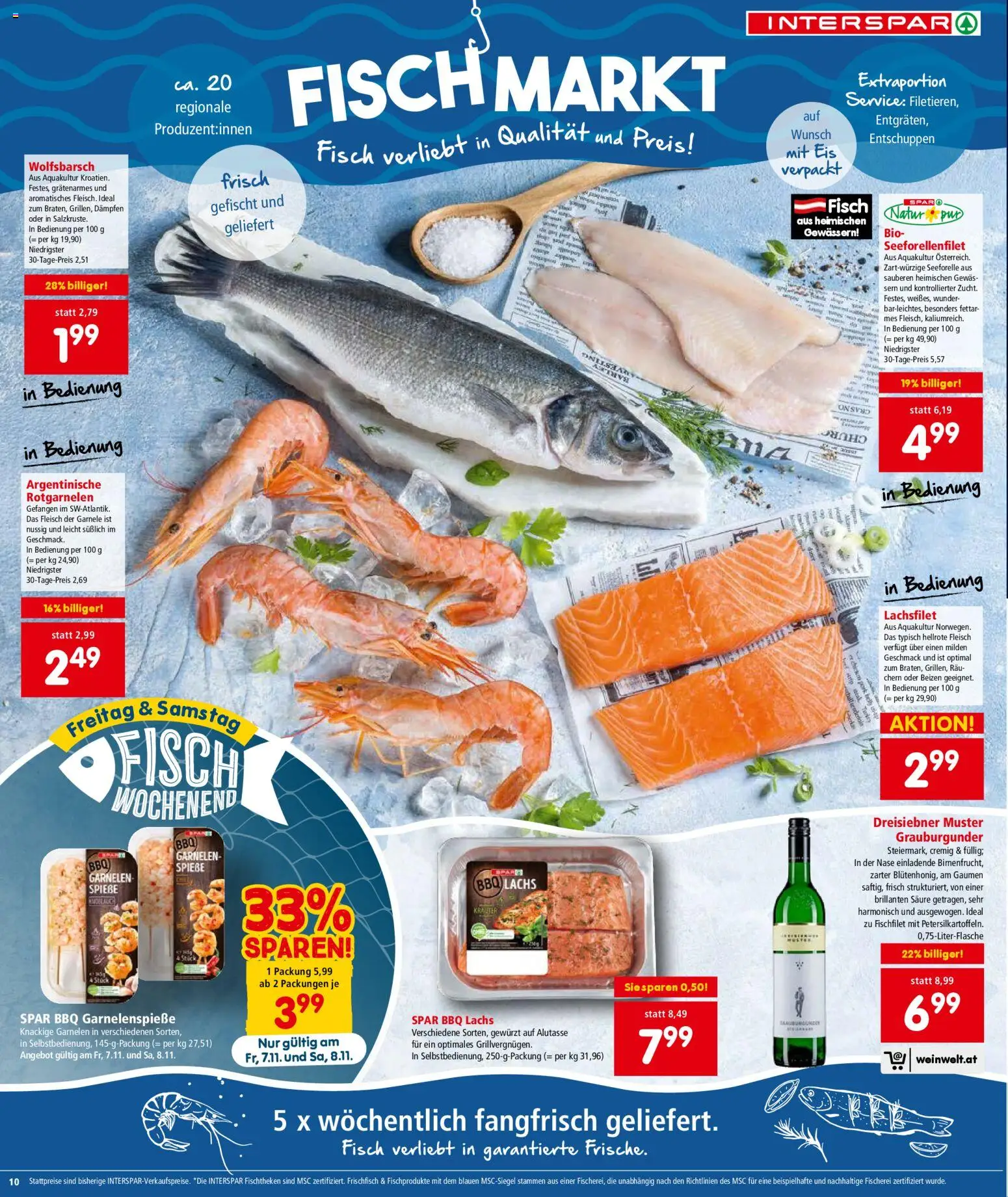 Interspar Flugblatt - Oberösterreich gültig ab 06.11.2025 | Seite: 11 | Produkte: Eis, Fisch