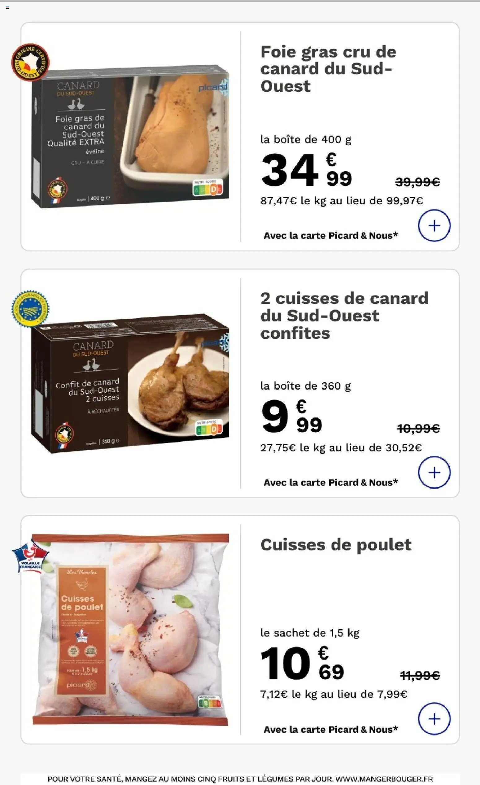 {H1} | Page: 9 | Produits: Foie Gras de Canard, Confit de canard, Cuisses de canard, Foie gras cru