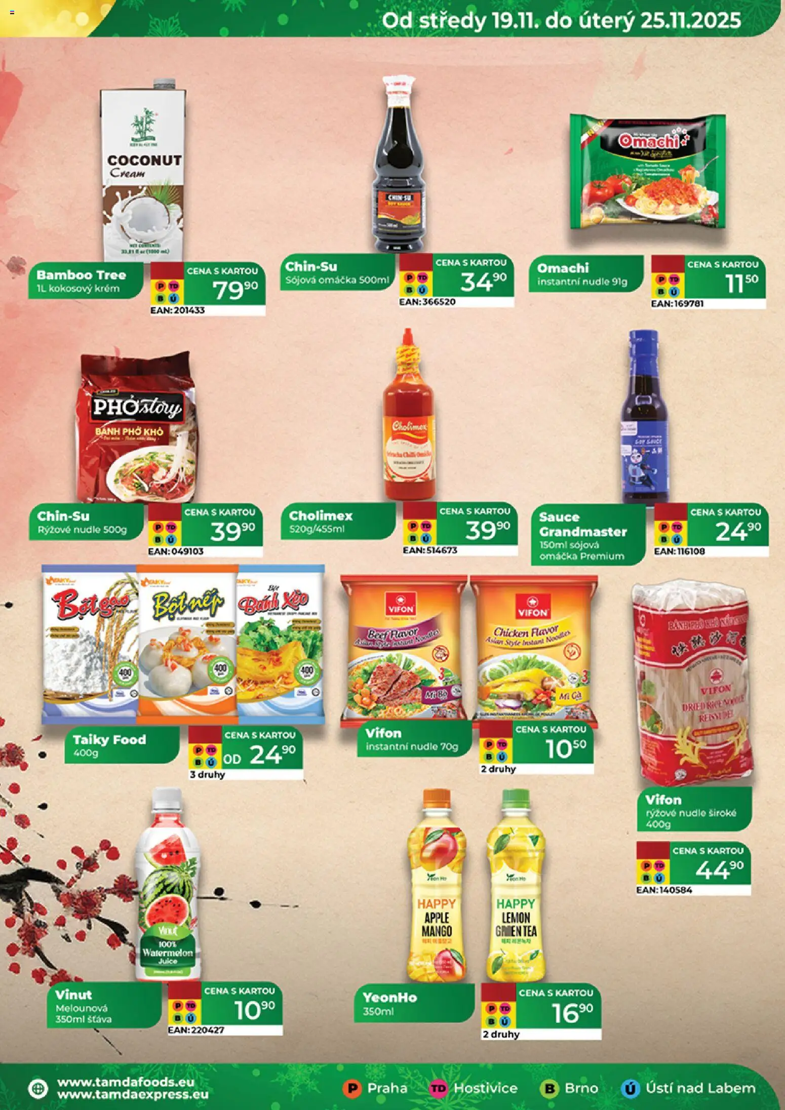 Tamda Foods leták od 26.11.2025 | Strana: 51 | Produkty: Krém, Sójová omáčka, Rýžové nudle, Nudle