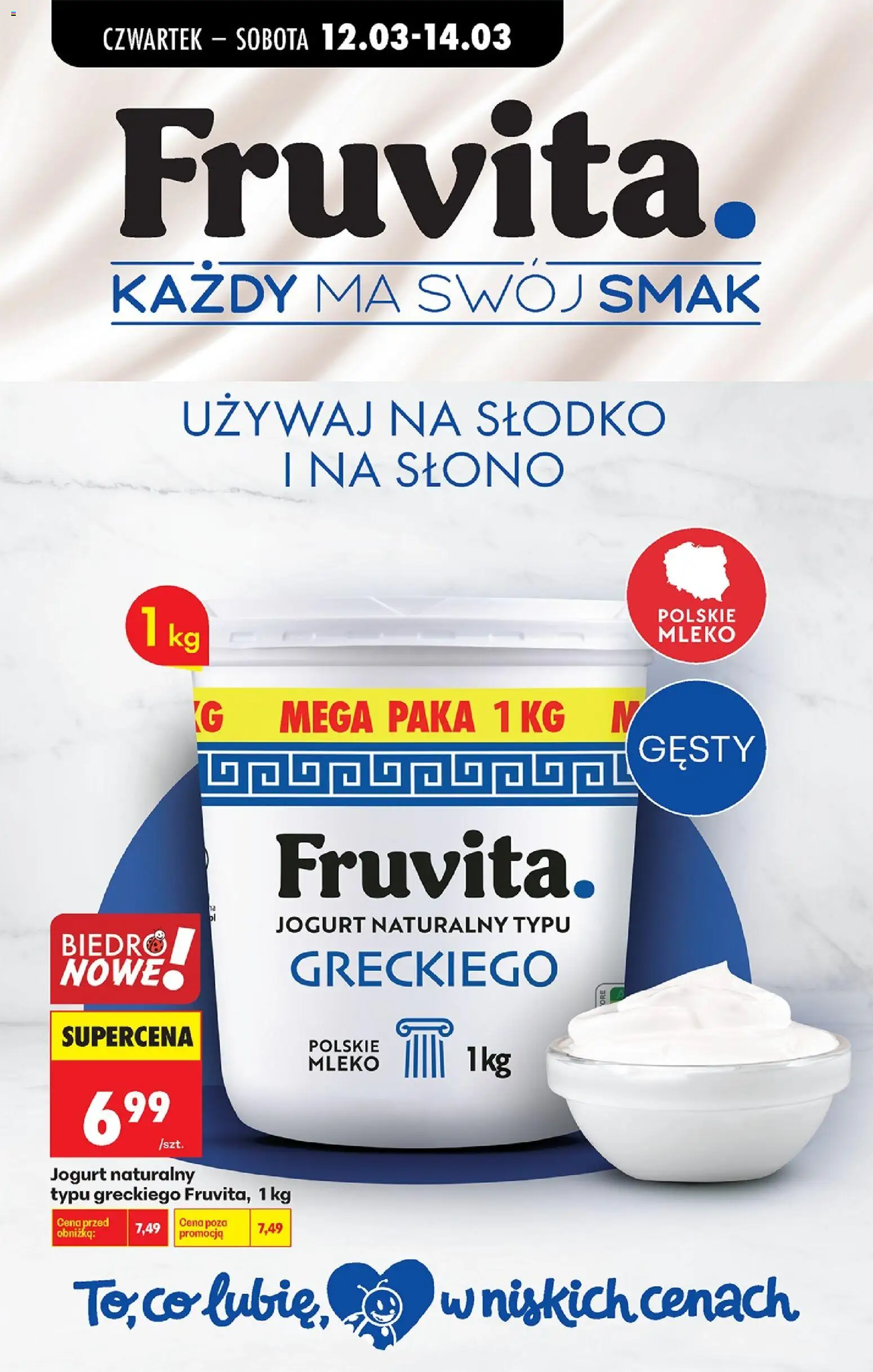 Biedronka Polsko leták - Codziennie niskie ceny od 12.03.2026 | Strana: 80 | Produkty: Mléko, Jogurt