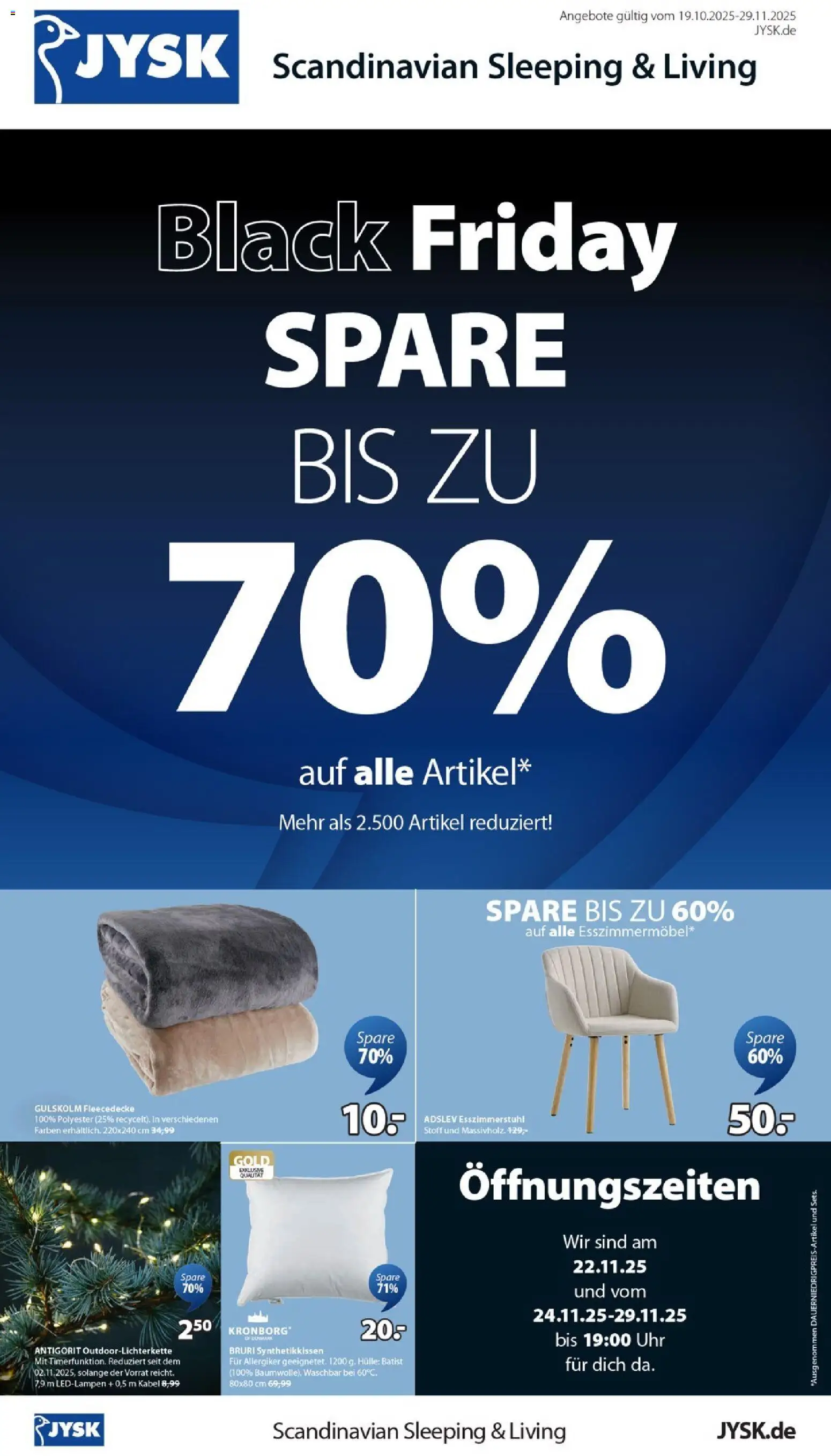 Prospekt JYSK – gültig ab 19.10.2025 | Seite: 1 | Produkte: Kabel, Hülle, Uhr