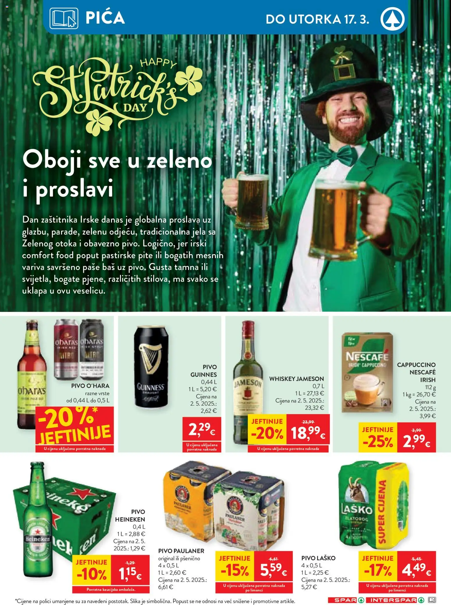 Spar katalog | vrijedi od 08.03.2026 | Stranica: 19 | Proizvodi: Pica, Nescafe, Pivo, Cappuccino