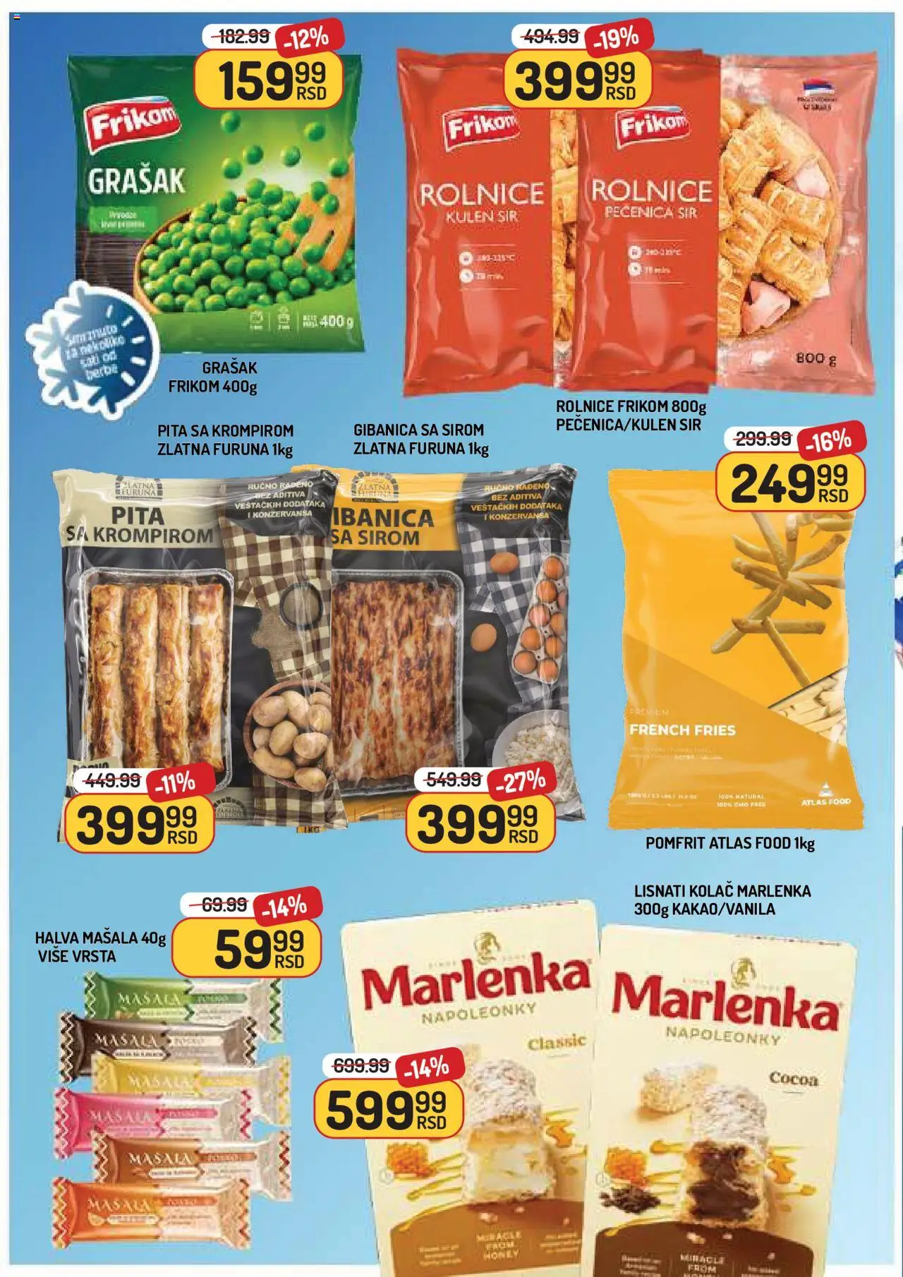 Aman katalog - važi od 05.09.2025 | Strana: 4 | Proizvode: Kolač, Grašak, Pomfrit, Pečenica