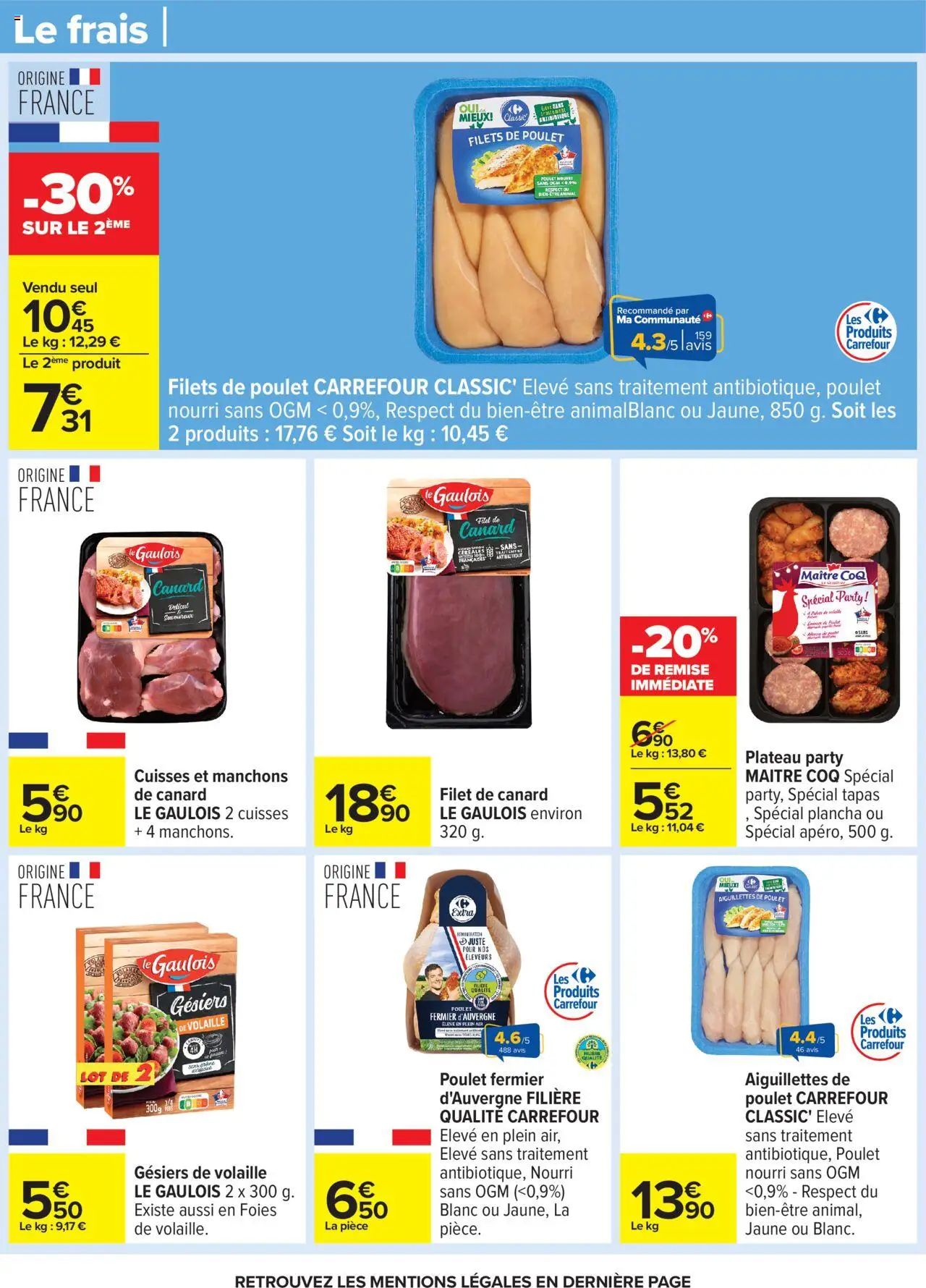  | Page: 22 | Produits: Plancha, Plateau, Volaille, Céréales