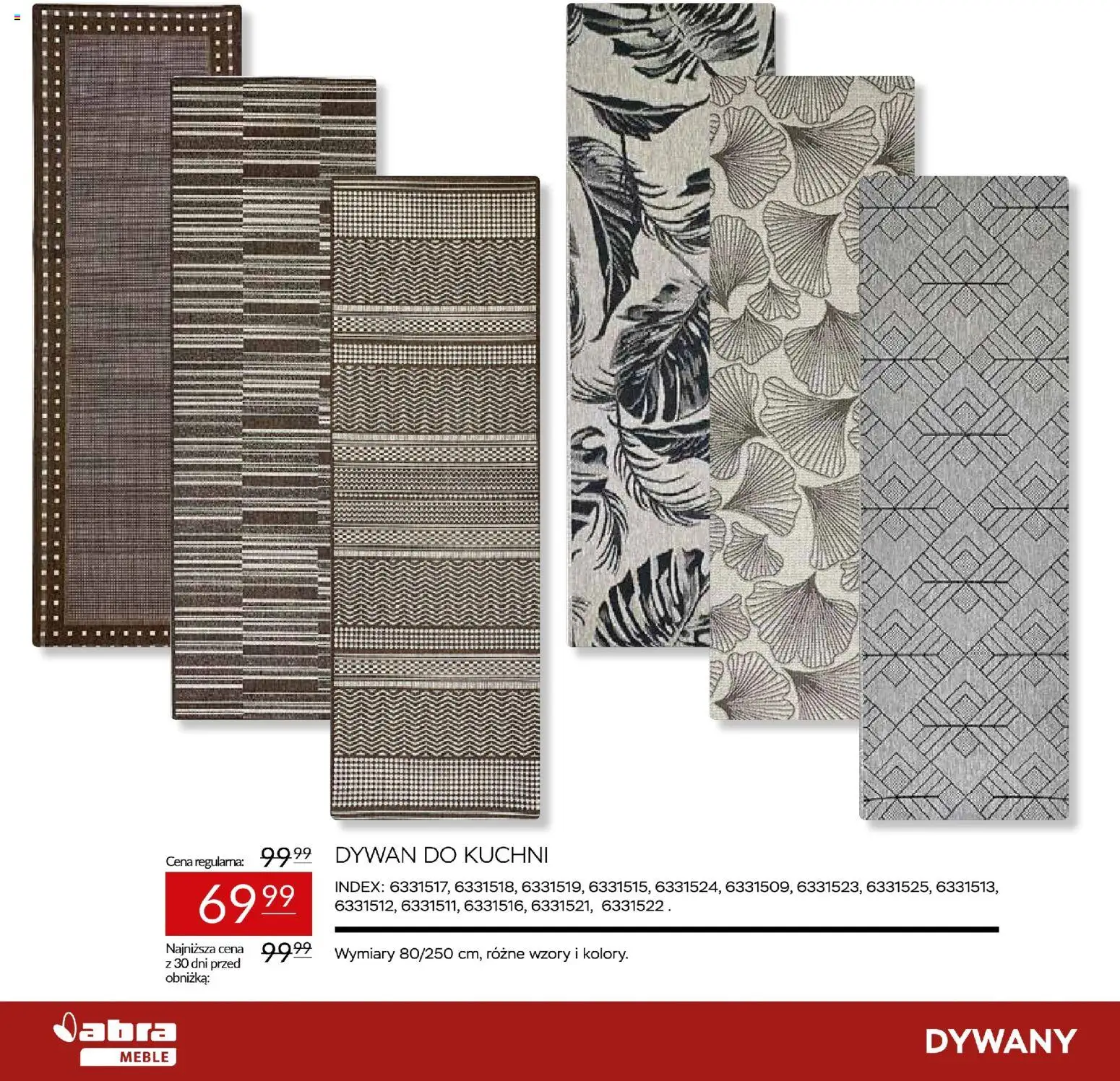 Abra meble gazetka od 20.03.2026 | Strona: 18 | Produkty: Dywan, Dywany