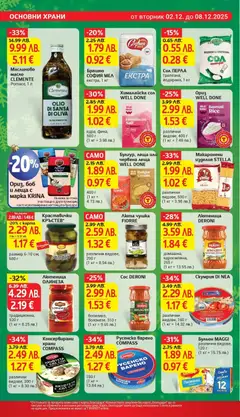 Преглед на Ориз, боб и леща с марка KRINA, Български ориз - Офертите са валидни от 02.12.2025 | Страница: 18