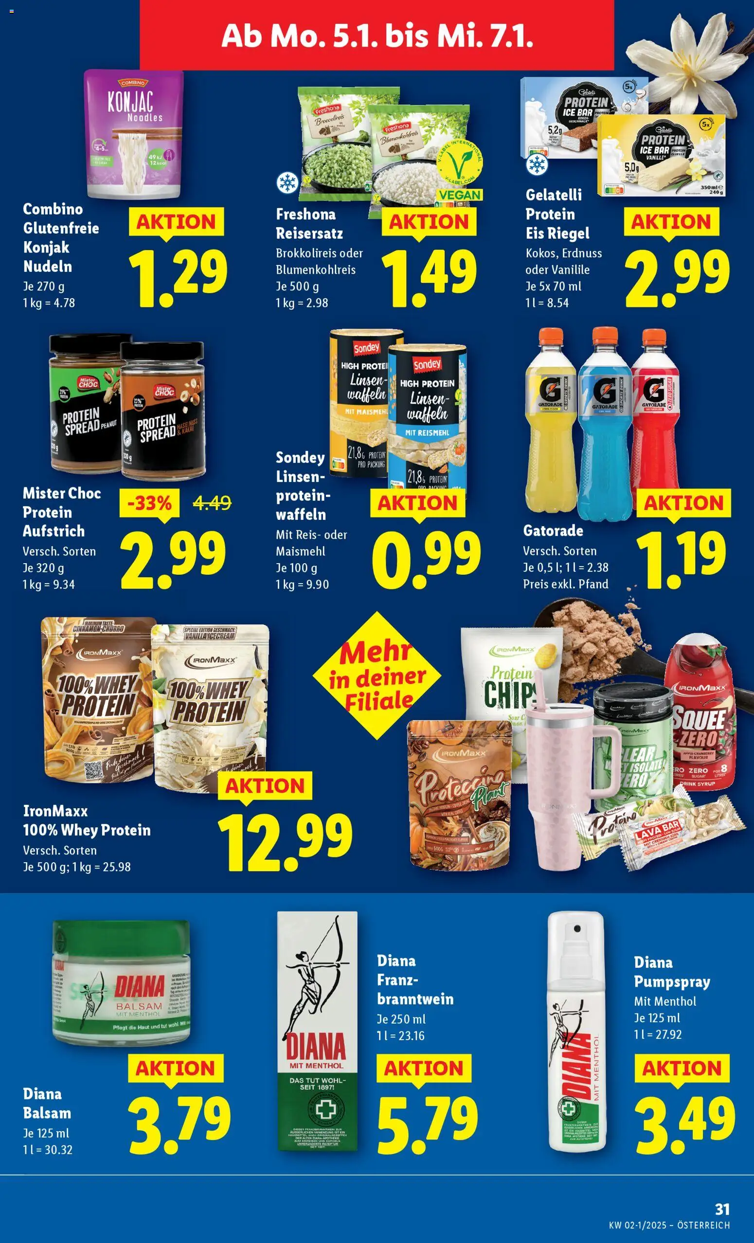 Lidl Eisenstadt, Ebenfurth, Mattersburg gültig ab 02.01.2026 | Seite: 33 | Produkte: Eis, Rum, Apple, Reis