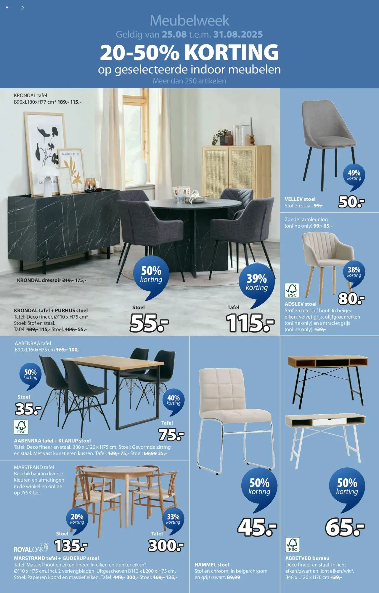  | Pagina: 3 | Producten: Zitting, Tafel, Stoel, Dressoir