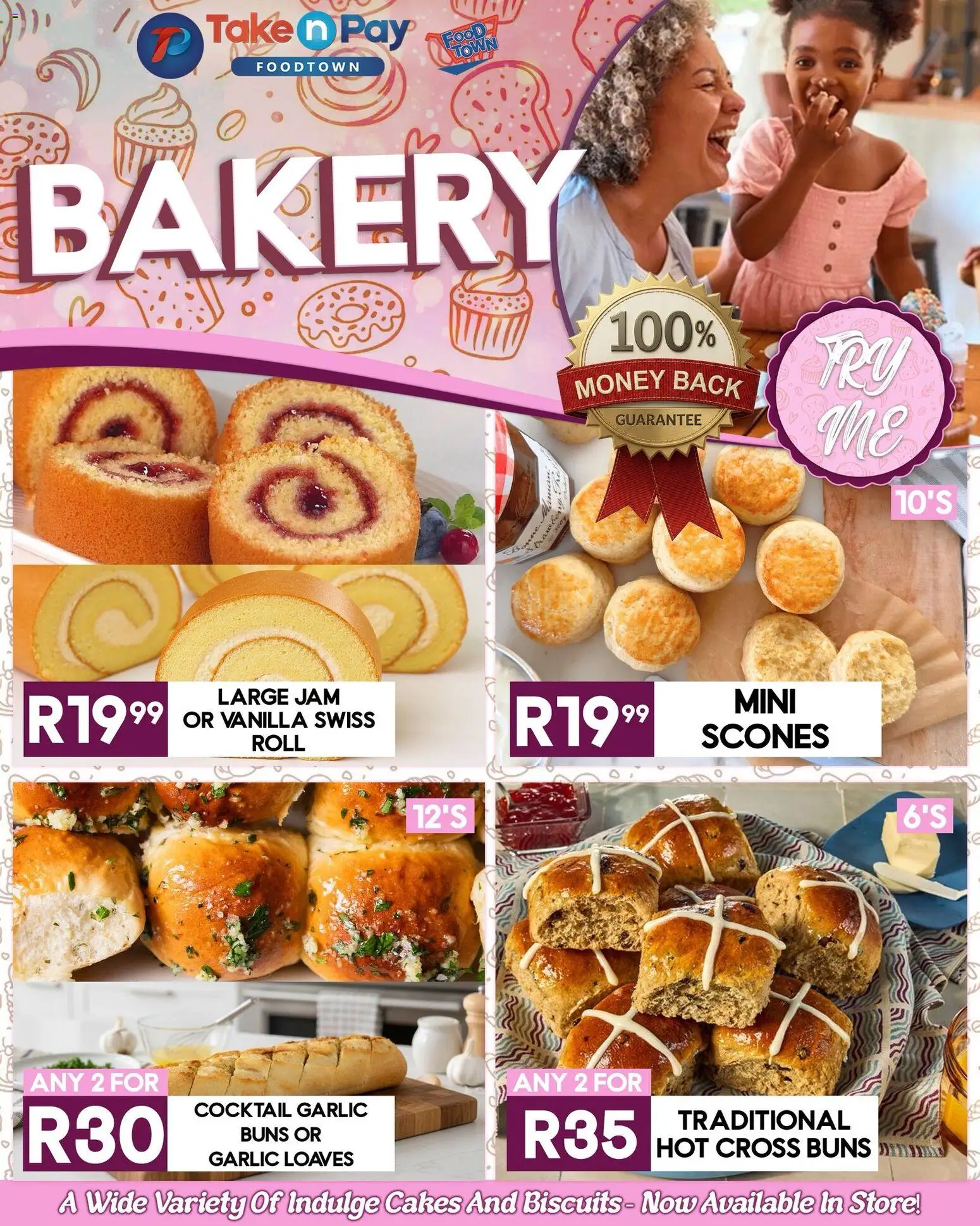 New Take n Pay catalogue – valid from 27.03.2026 | Page: 5 | Products: Jam, Bakery, Biscuits, Garlic