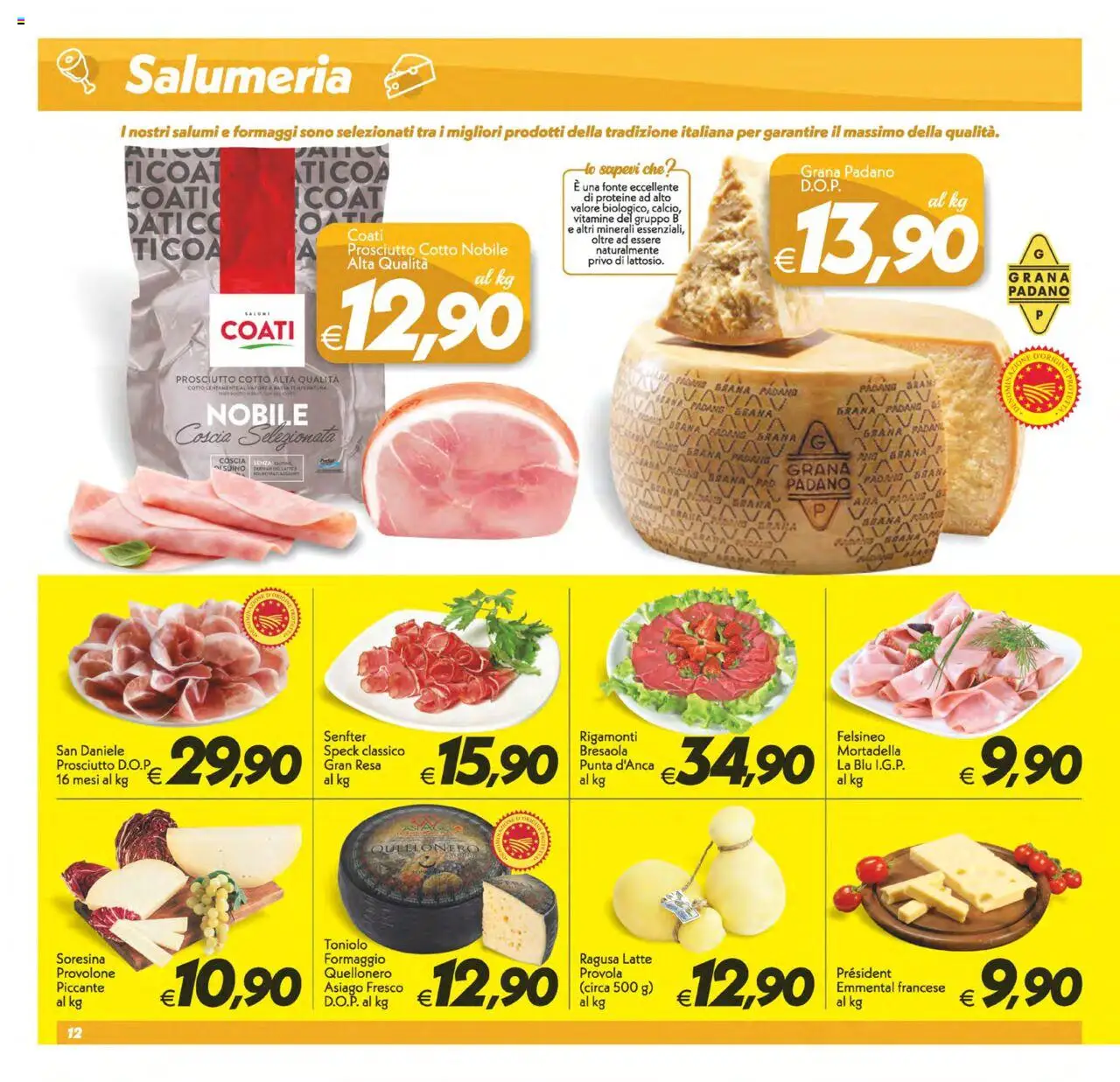 Volantino SuperConveniente del 22.08.2025 | Pagina: 12 | Prodotti: Speck, Bresaola, Latte, Prosciutto