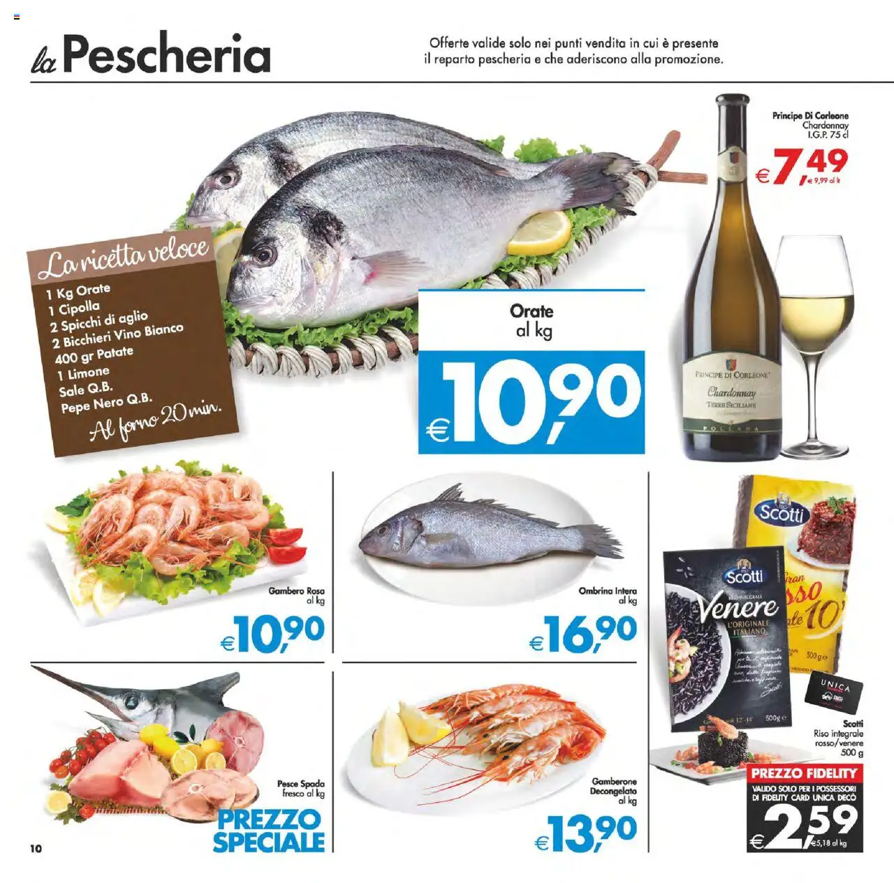 Volantino Decò del 22.08.2025 | Pagina: 11 | Prodotti: Riso, Pesce, Pepe, Pesce spada