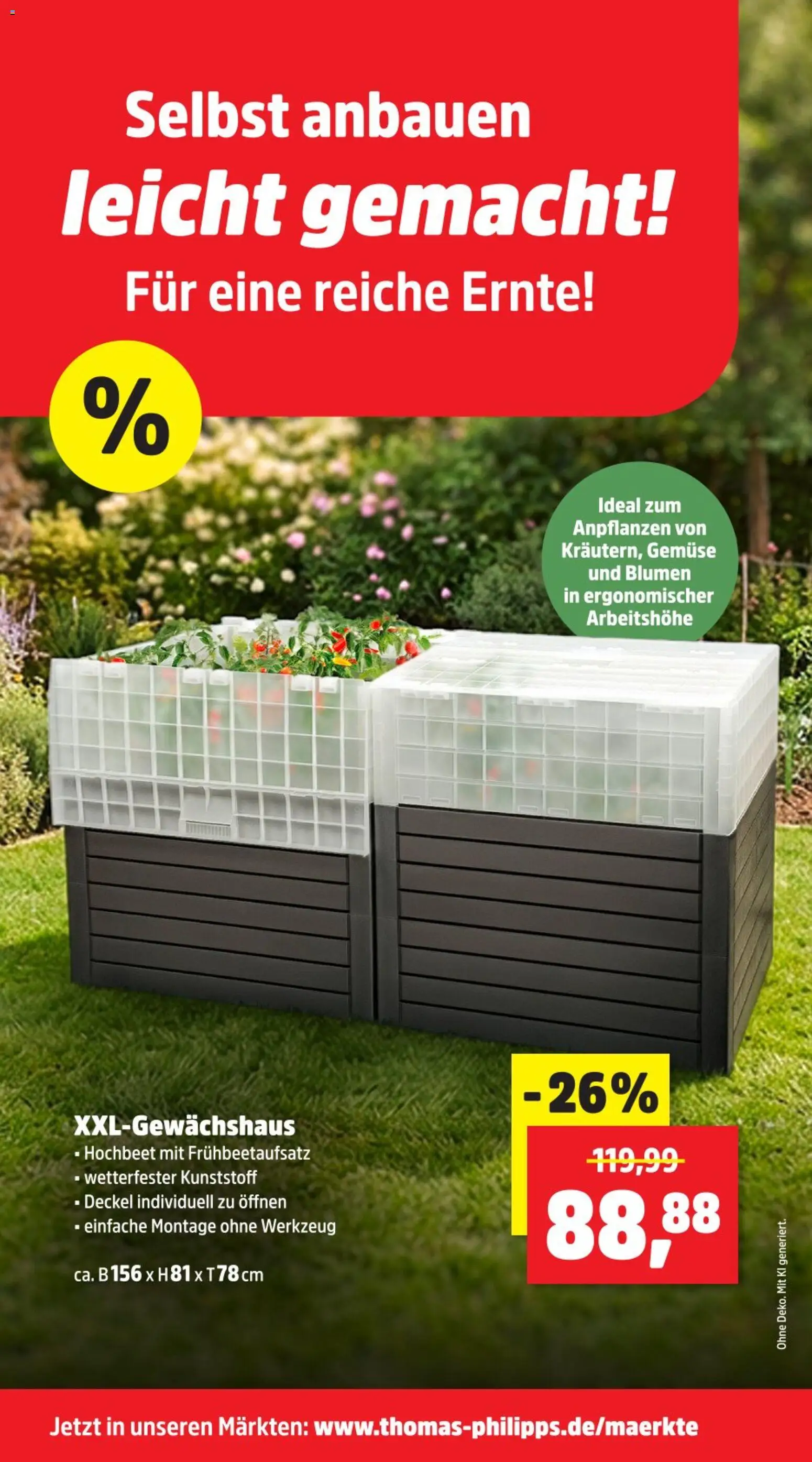 Thomas Philipps Prospekt – gültig ab 20.04.2026 | Seite: 5 | Produkte: Hochbeet, Blumen, Gemüse