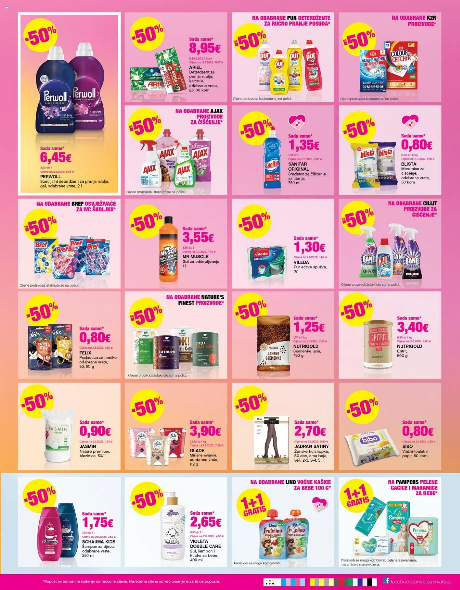 Bipa katalog | vrijedi od 22.01.2026 | Stranica: 3 | Proizvodi: Šampon, Pampers, Perwoll, Vileda