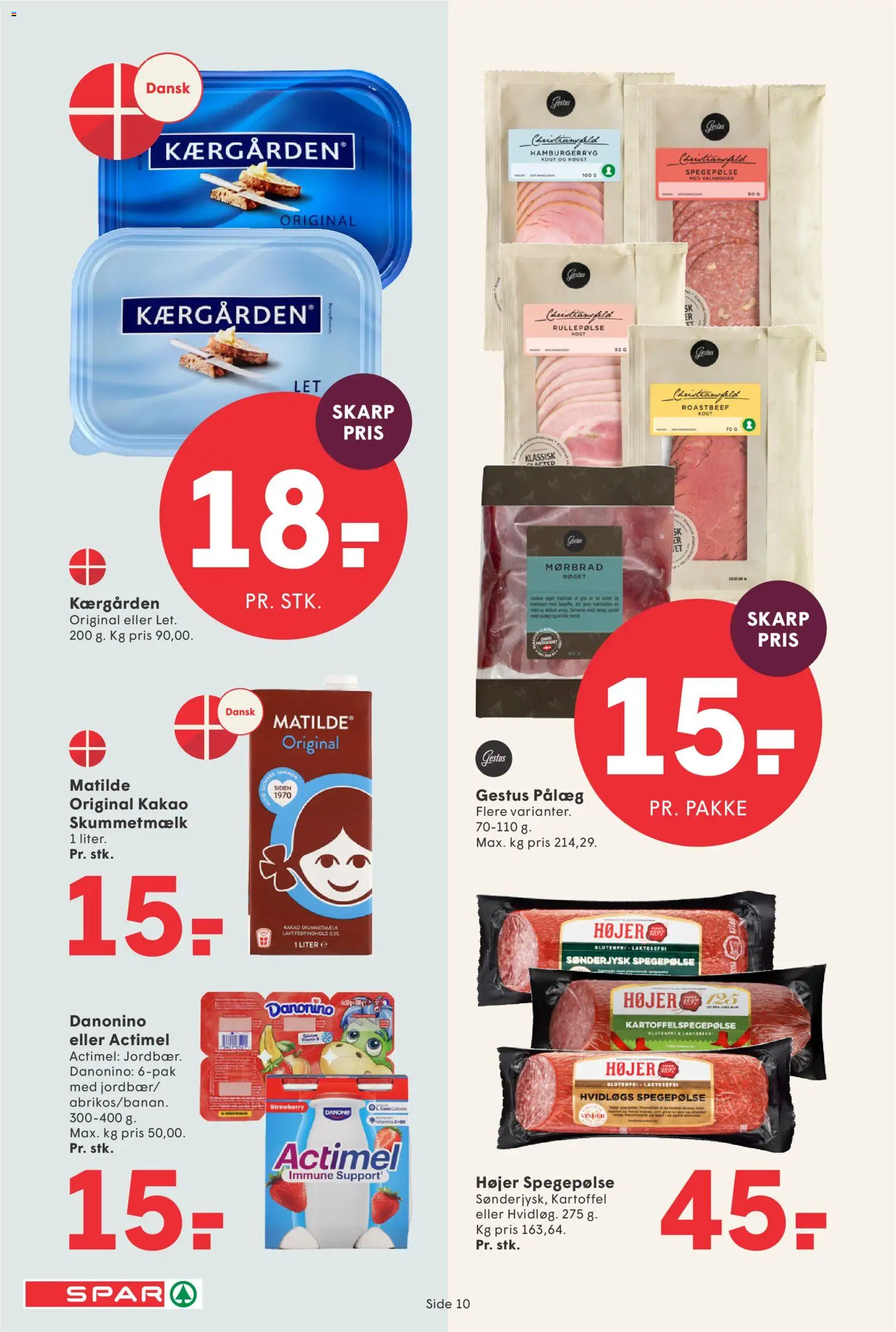 Spar tilbudsavis – gyldig fra 24.04.2026 | Side: 10 | Produkter: Valnødder, Pålæg, Spegepølse, Roastbeef