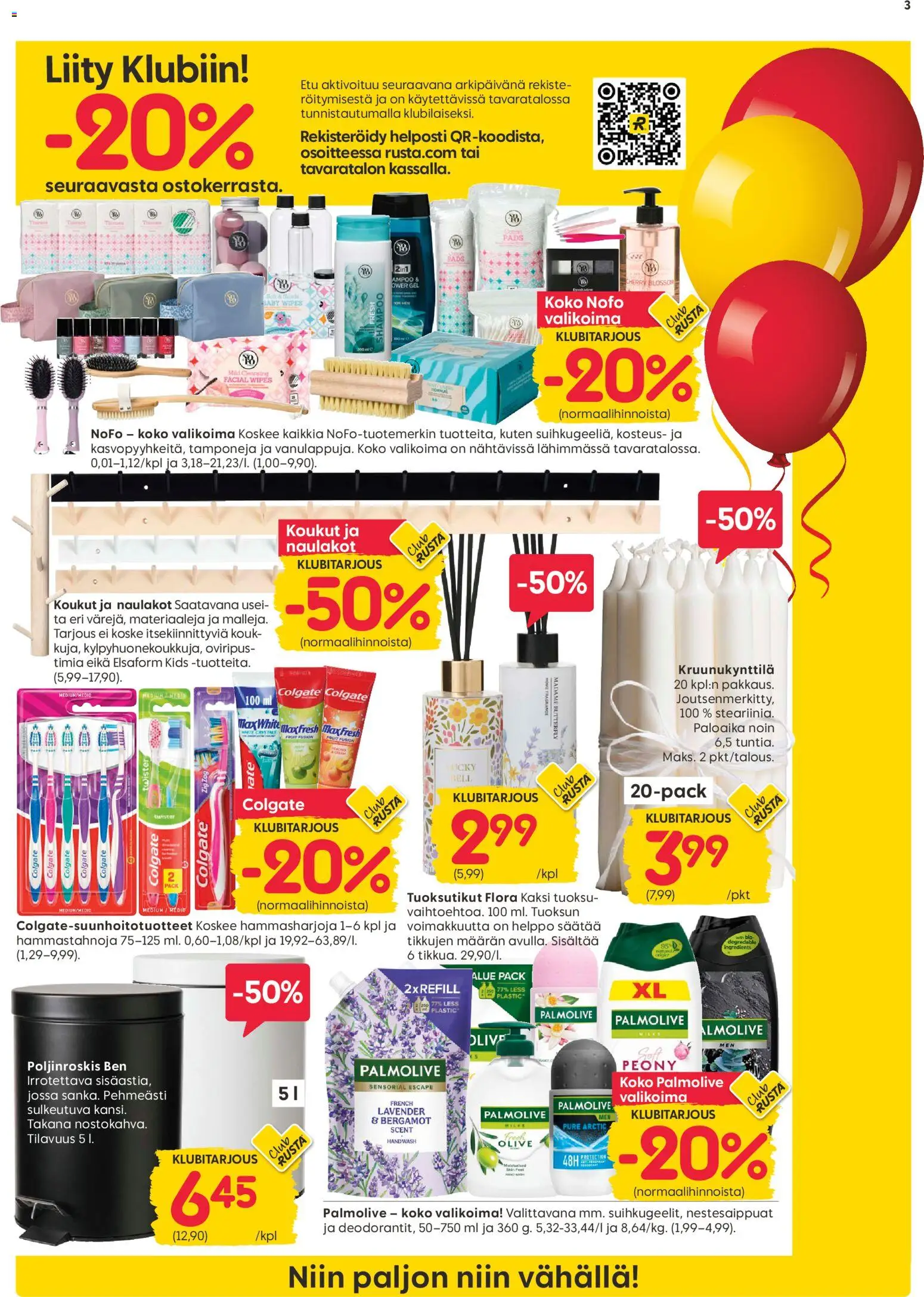 Rusta tarjoukset – voimassa 23.03.2026 alkaen | Sivu: 3 | Tuotteet: Tuoksu, Shampoo