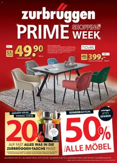 Zurbrüggen - Prime Shopping Week ab 01.09.2025 gültig