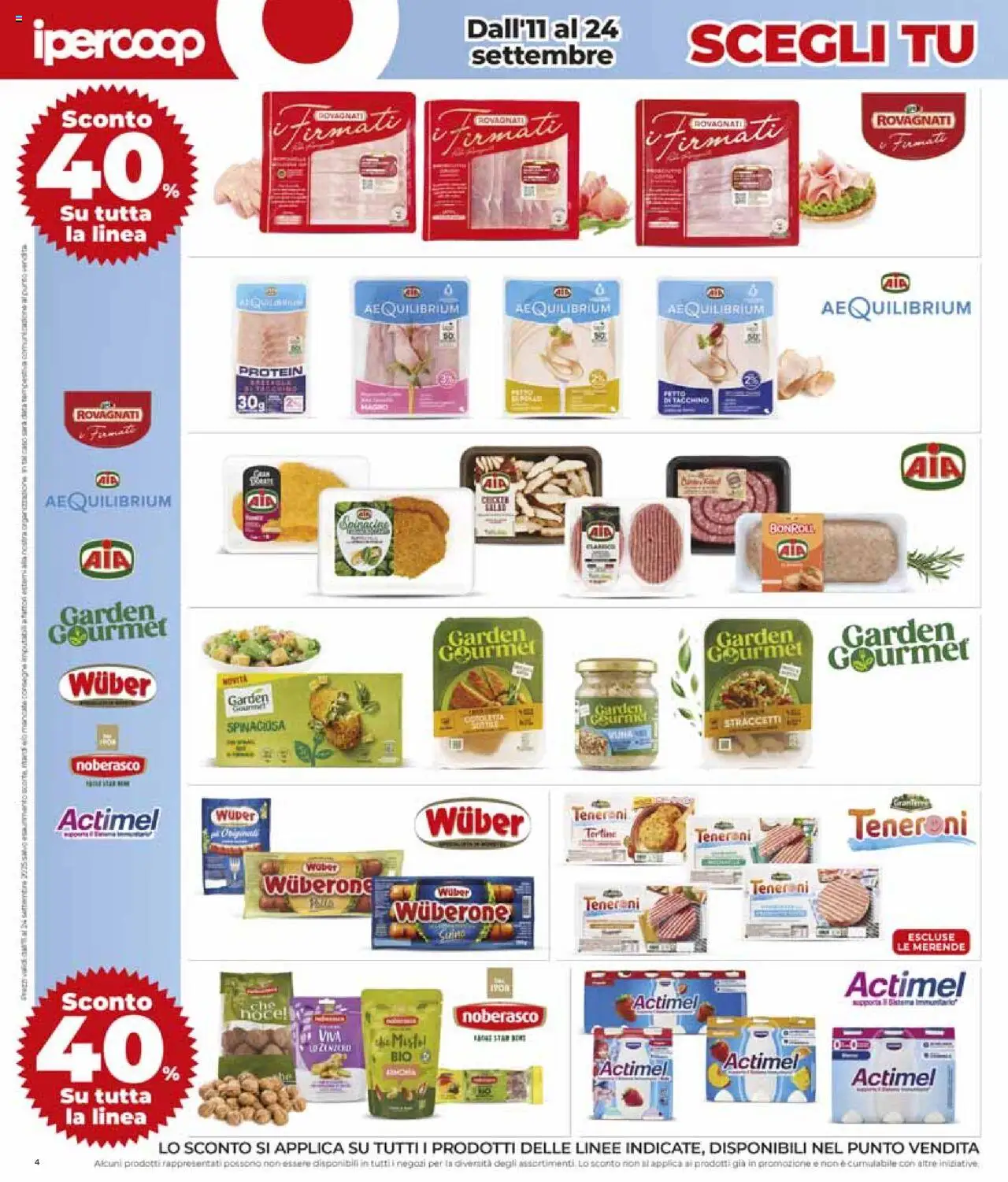 Volantino Ipercoop del 11.09.2025 | Pagina: 4 | Prodotti: Tacchino