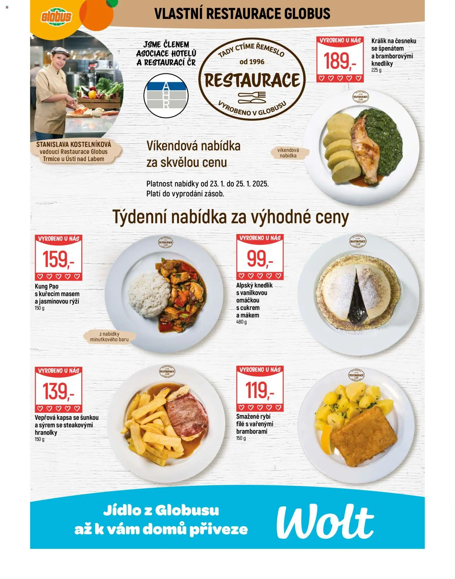 Globus leták - Trmice od 21.01.2026 | Strana: 9 | Produkty: Králík, Globus, Hranolky, Rýži