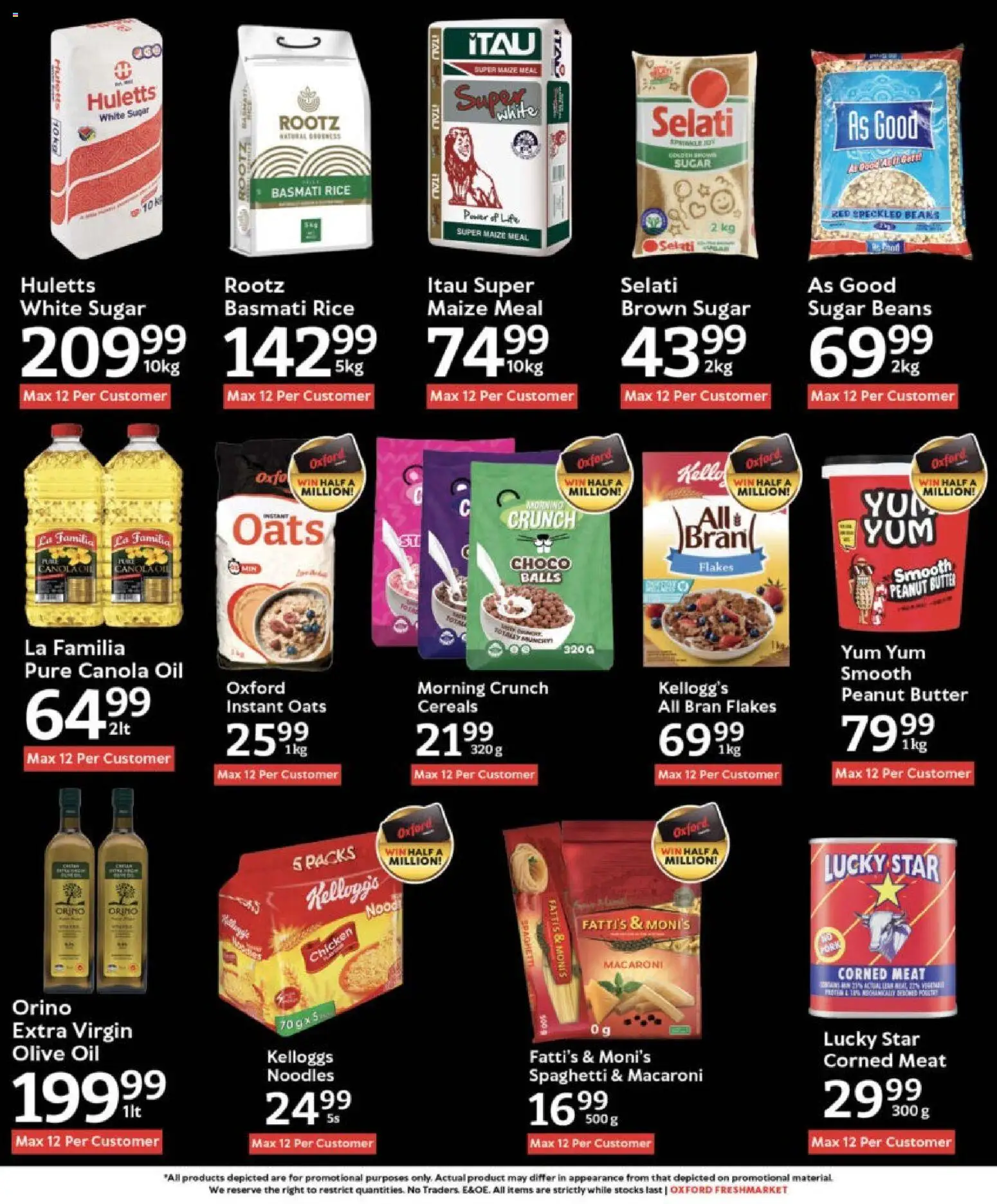 New Oxford Freshmarket catalogue – valid from 29.10.2025 | Page: 13 | Products: Oats, Rice, Noodles, Sugar