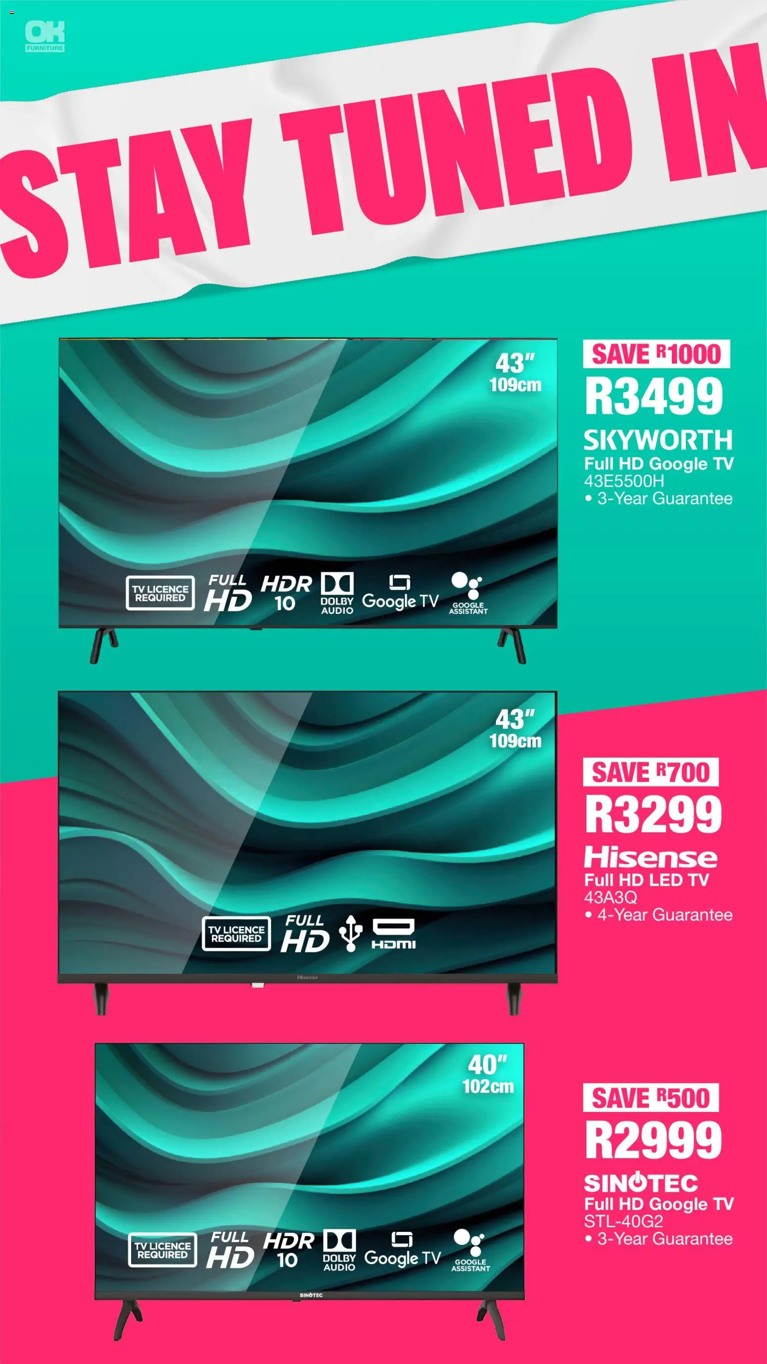 New OK Furniture catalogue – valid from 05.01.2026 | Page: 11 | Products: Audio, TV