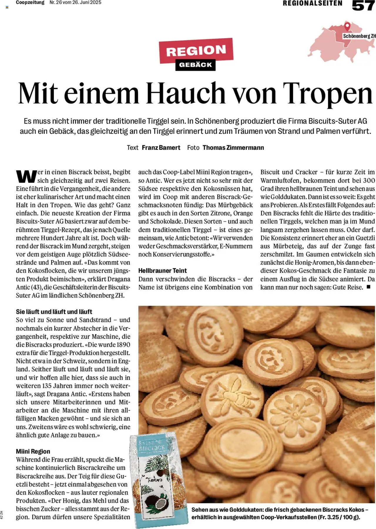 Coop Magazin ab 26.06.2025 | Seite: 57 | Produkte: Mehl, Sehen, Zucker
