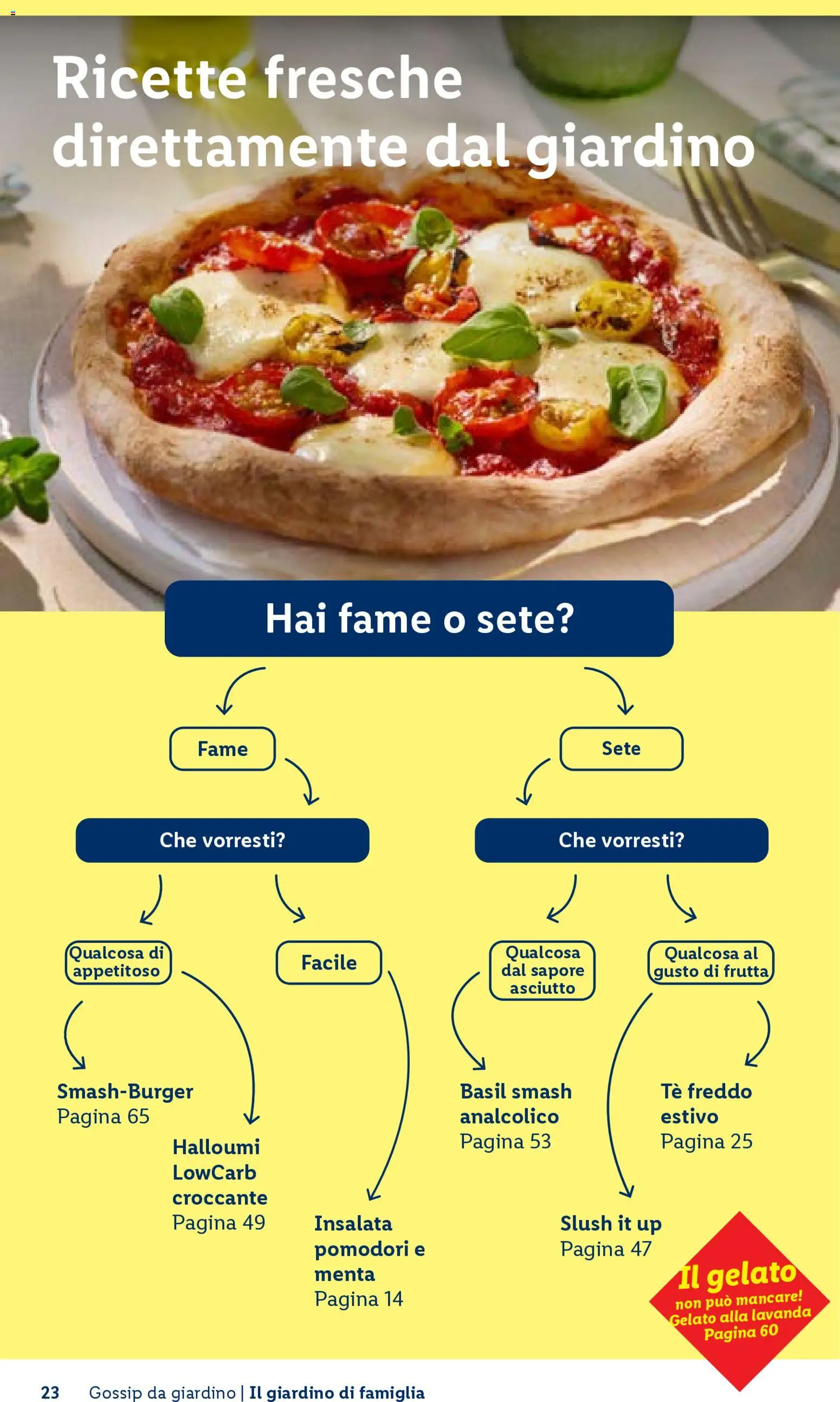 Volantino Lidl del 23.04.2026 | Pagina: 23 | Prodotti: Gelato, Frutta, Pomodori, Lavanda