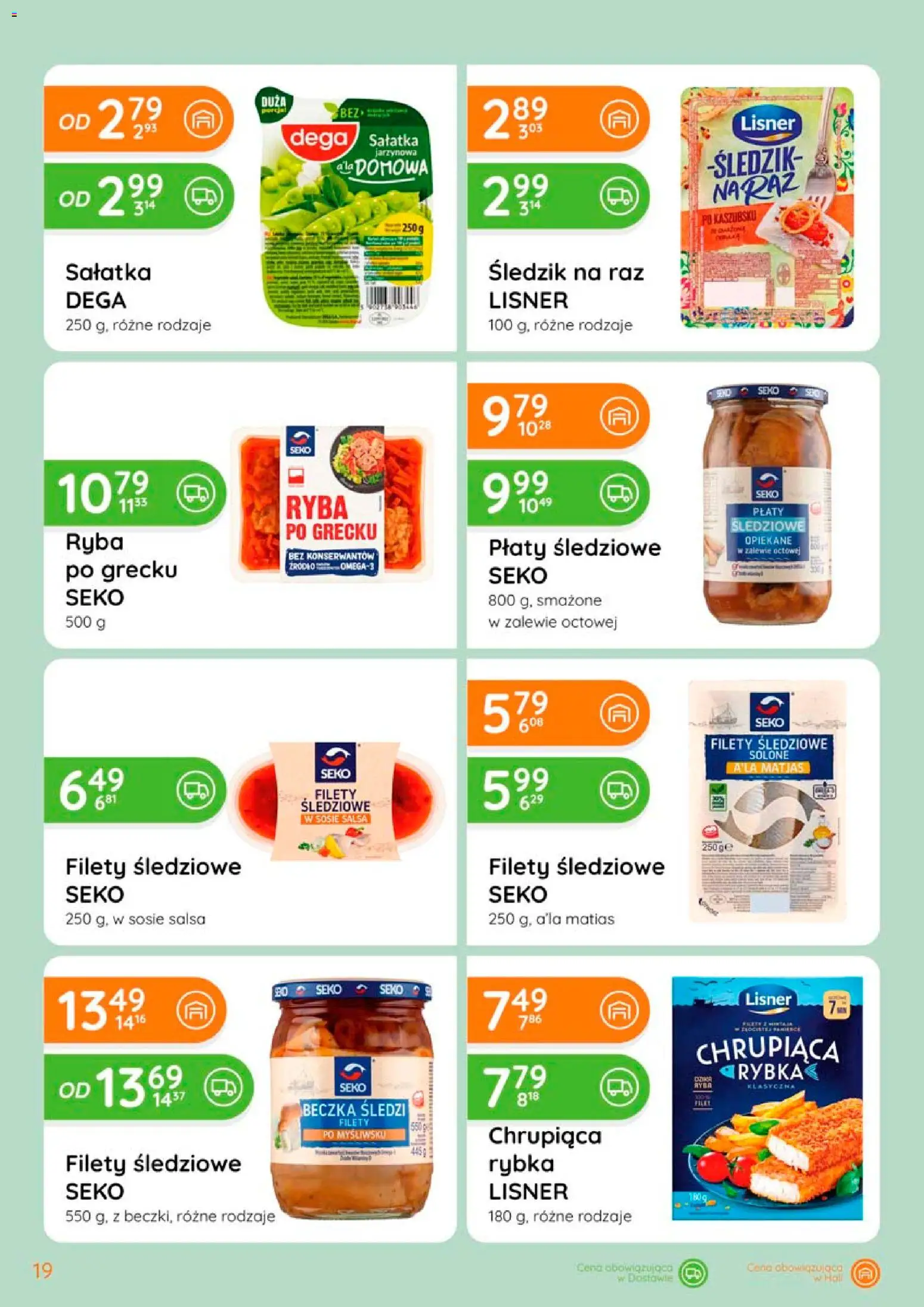 Eurocash gazetka od 02.04.2026 | Strona: 19 | Produkty: Ryba po grecku, Ryba, Sałatka