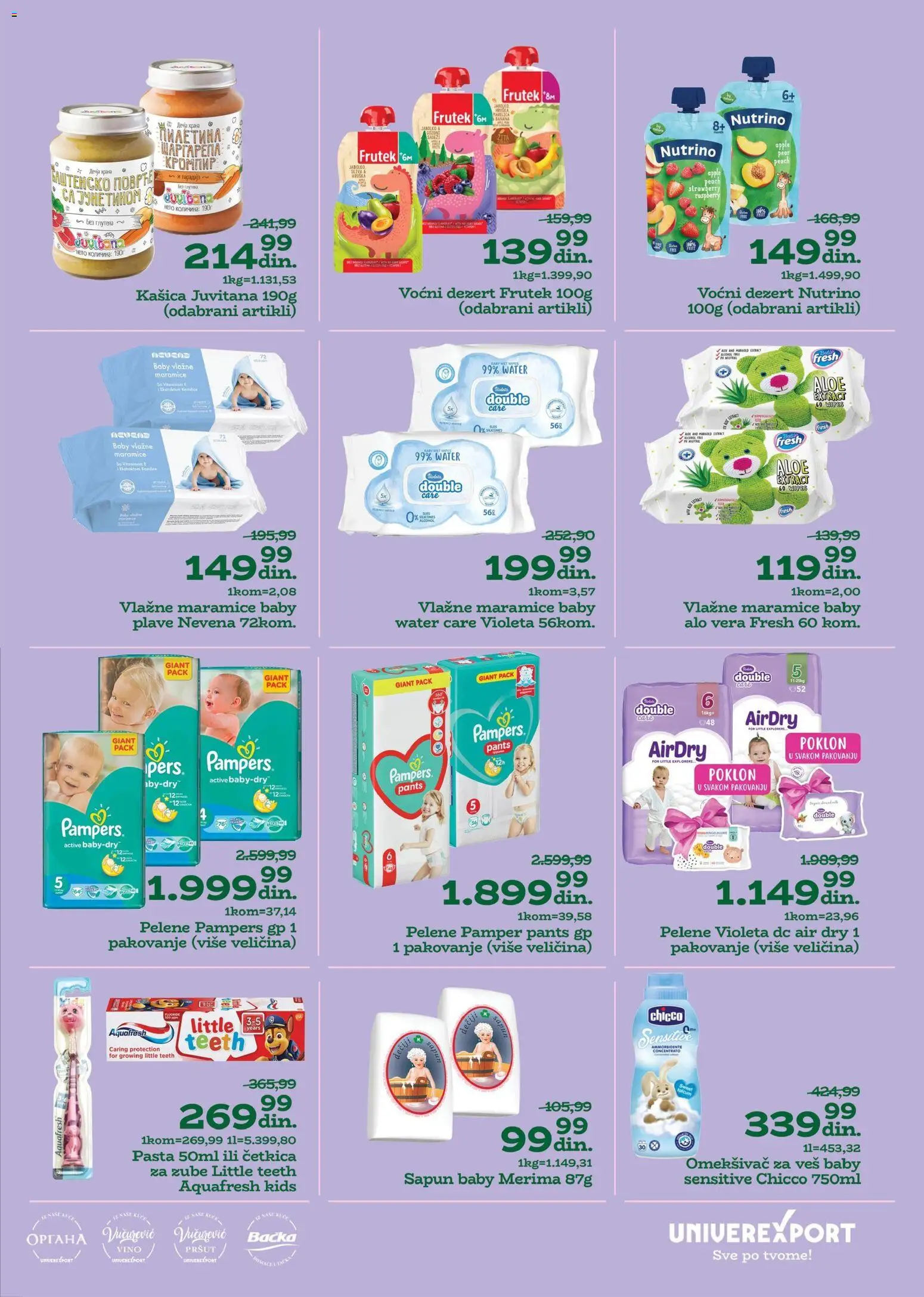 Univerexport katalog - važi od 24.11.2025 | Strana: 25 | Proizvode: Banana, Pršut, Pakovanje, Vino