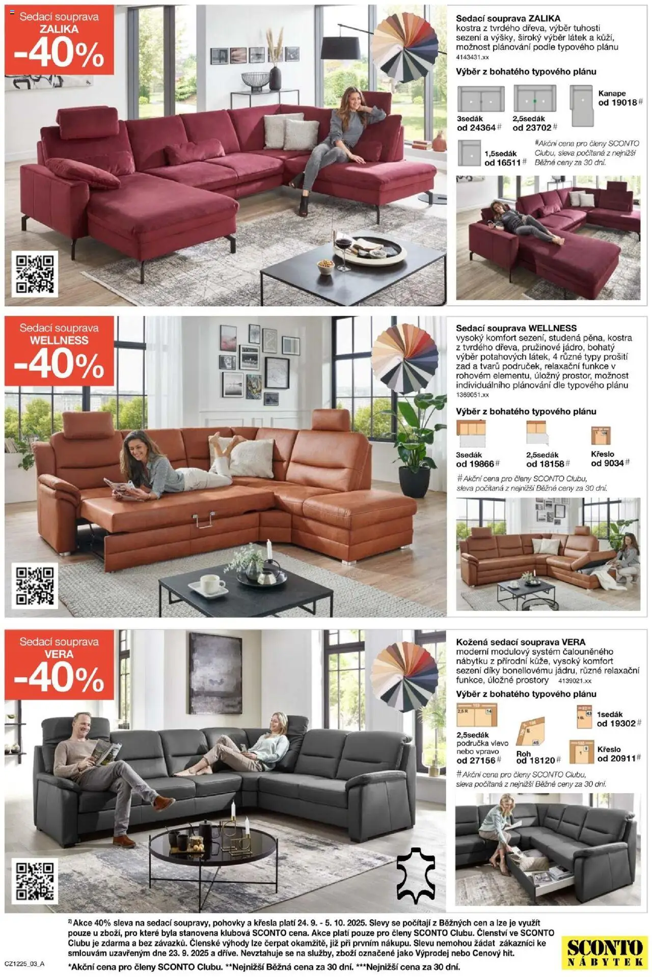 Sconto nábytek leták od 24.09.2025 | Strana: 3 | Produkty: Sedací souprava, Křesla, Nábytek, Křeslo