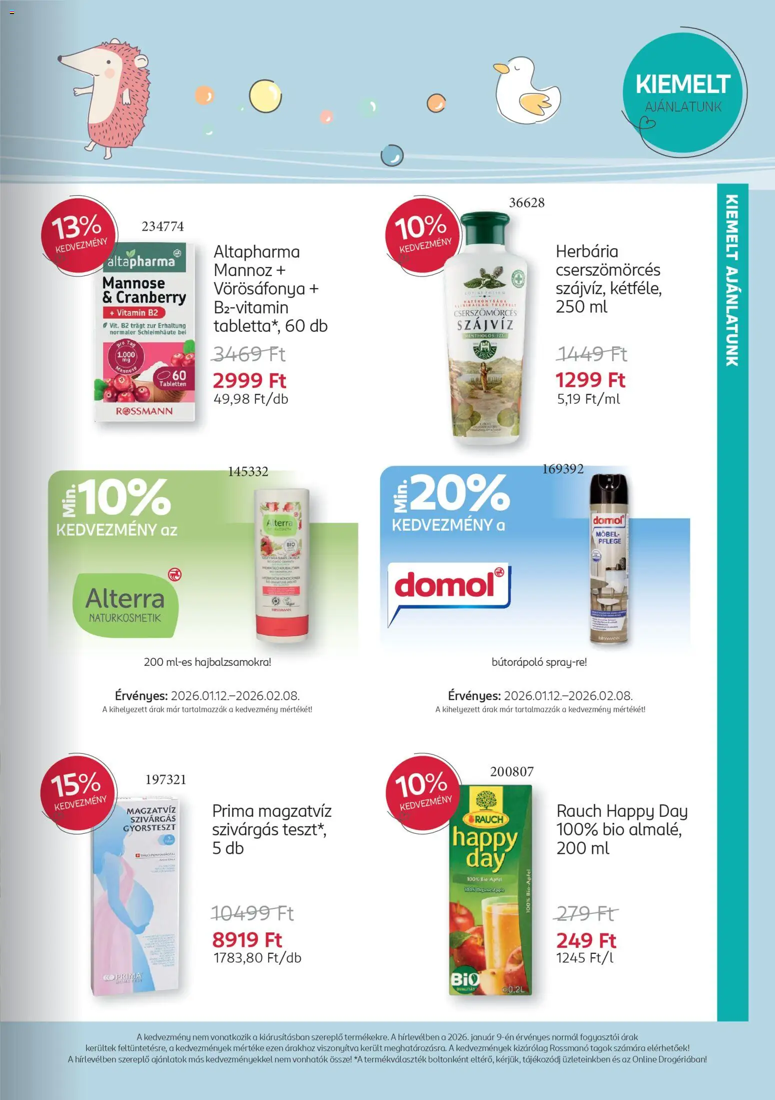 Rossmann akciós ujság - amely érvényes a következő dátumtól: 12.01.2026 | Oldal: 3 | Termékek: Szájvíz