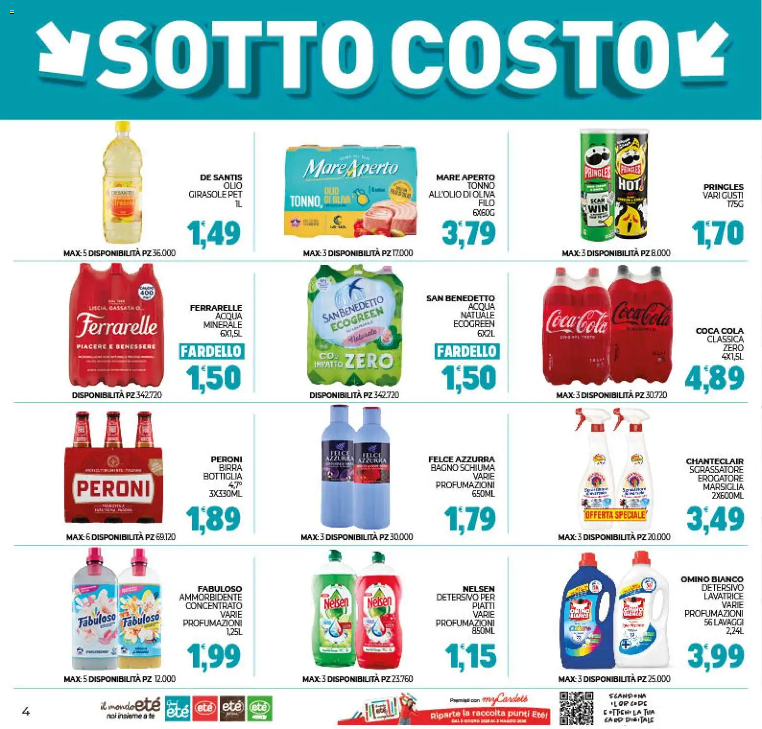 Volantino Eté del 11.11.2025 | Pagina: 4 | Prodotti: Birra, Sgrassatore, Olio, Lavatrice