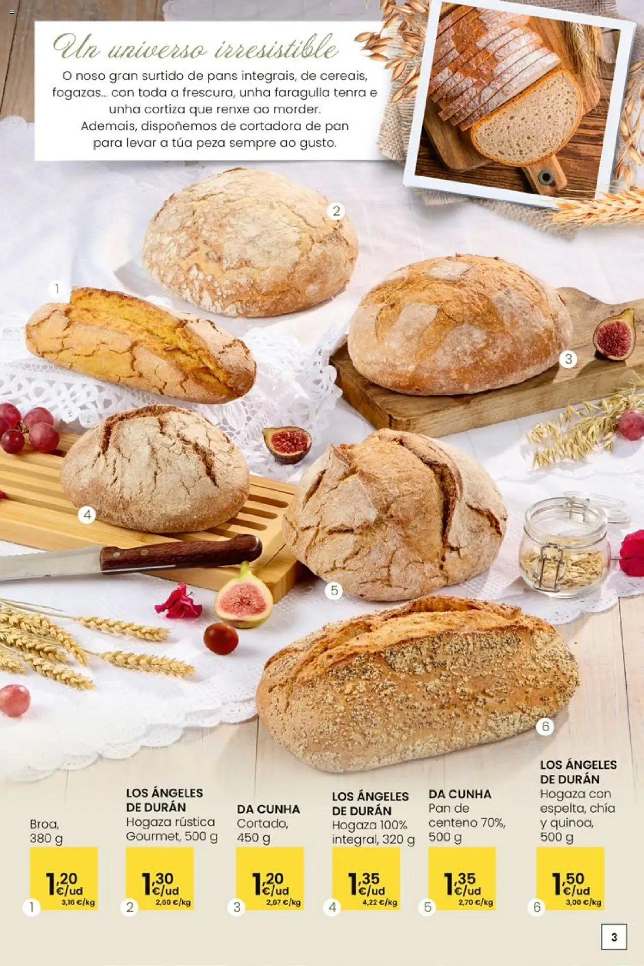 Eroski - Pans Queixos Viños │ válido desde el 16.10.2025 | Página: 3 | Productos: Pan