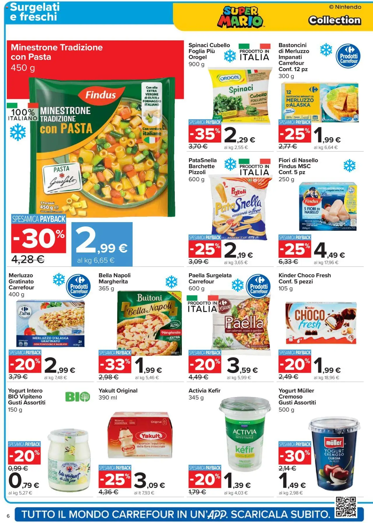 Volantino Carrefour del 02.10.2025 | Pagina: 6 | Prodotti: Merluzzo, Pomodoro, Formaggio, Olio