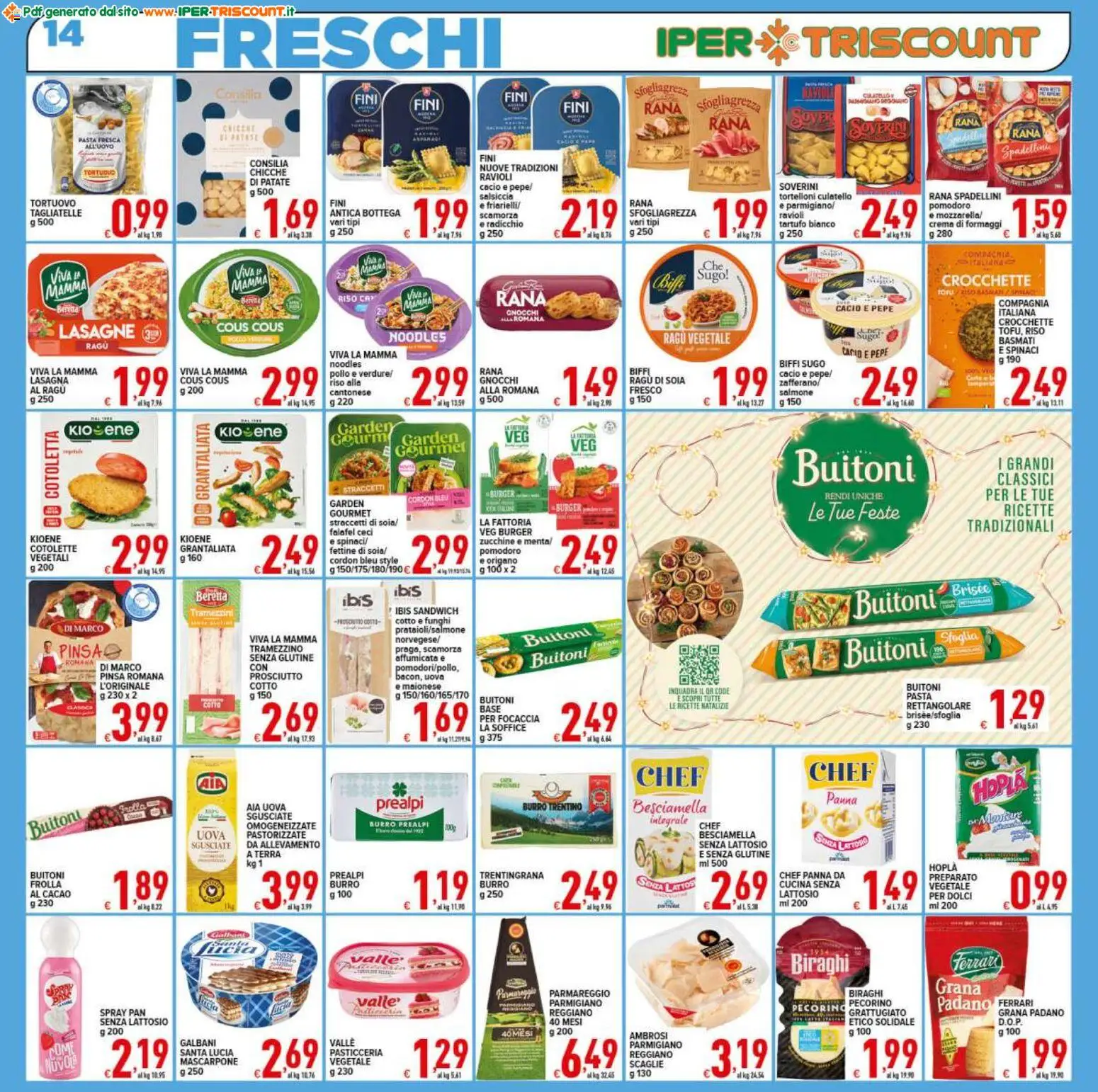 Volantino Ipertriscount del 18.11.2025 | Pagina: 14 | Prodotti: Ceci, Patate, Pepe, Tortelloni