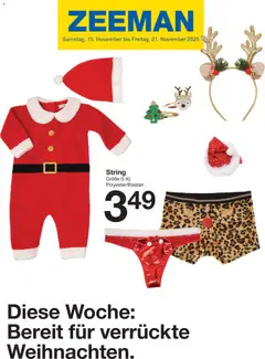 Zeeman Prospekt Weihnachten ab 15.11.2025 gültig