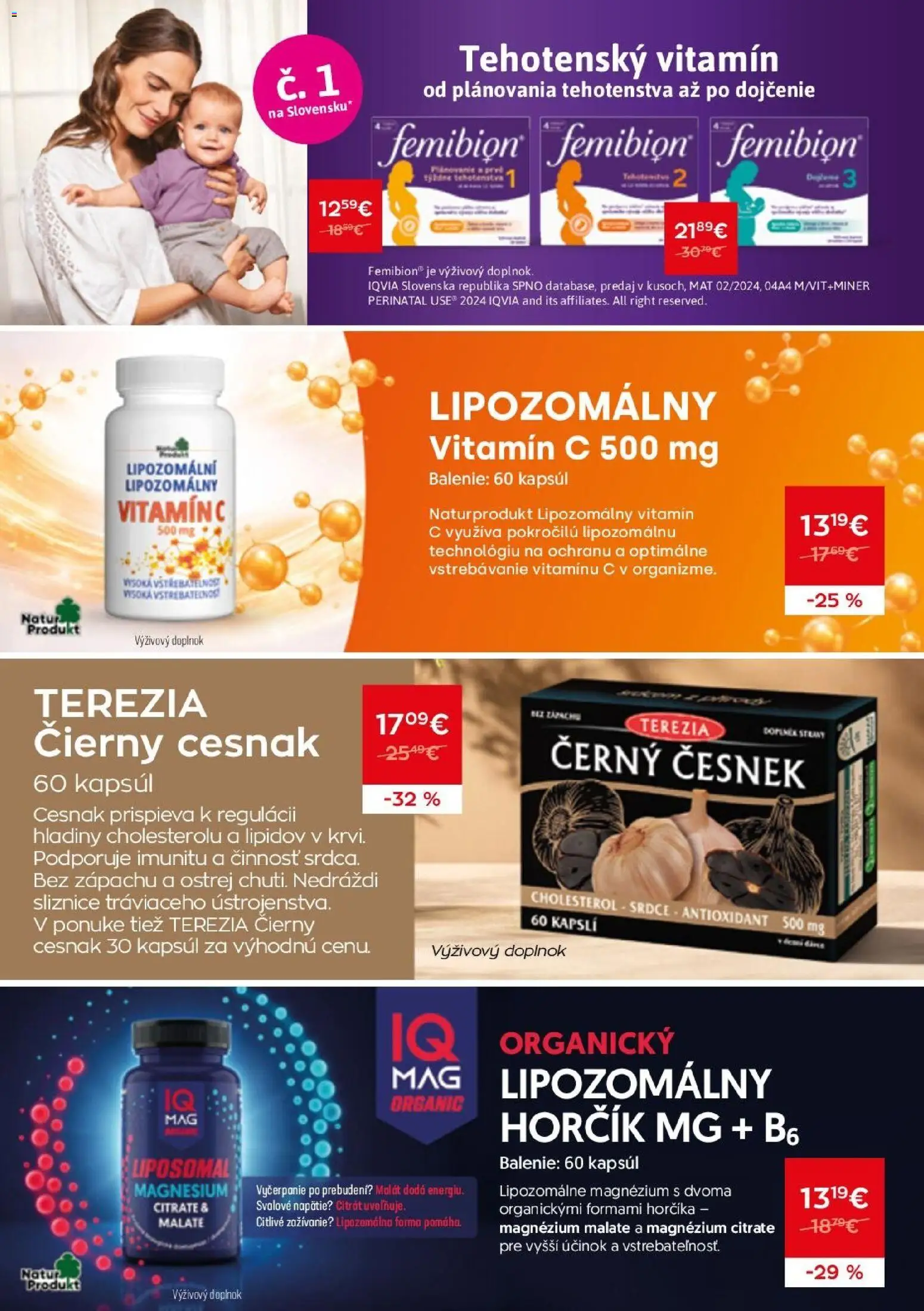 Nové Schneider lekáreň akcie – leták je platný od 01.05.2026 | Strana: 11 | Produkty: Cesnak