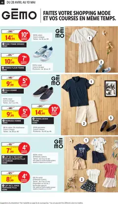 Intermarché - Prévisualisation de ROBE FEMME BRODEE, 100% coton Coloris Unique Tailles: du 36 au 44 valide à partir de 28.04.2026 | Page: 38