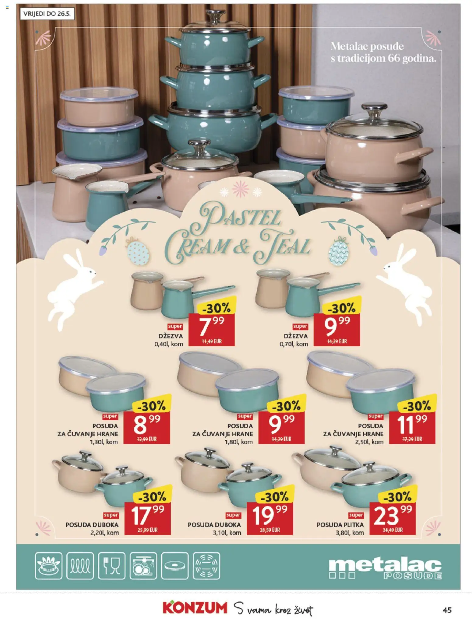 Konzum katalog | vrijedi od 25.03.2026 | Stranica: 45 | Proizvodi: Dzezva