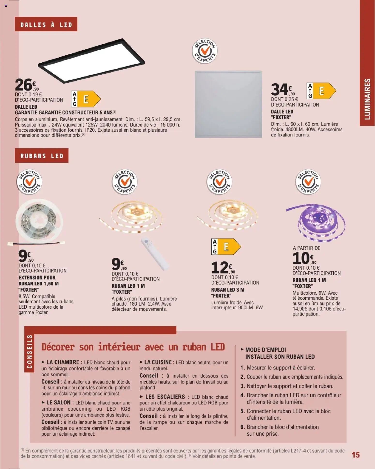 {H1} | Page: 15 | Produits: Canapé, Piles