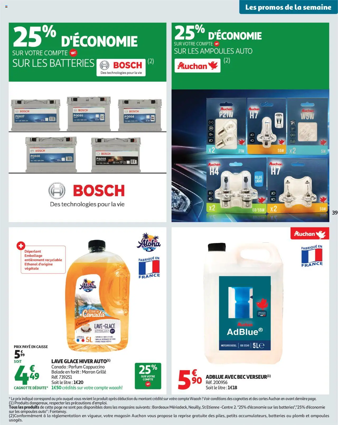 {H1} | Page: 39 | Produits: Parfum, AdBlue