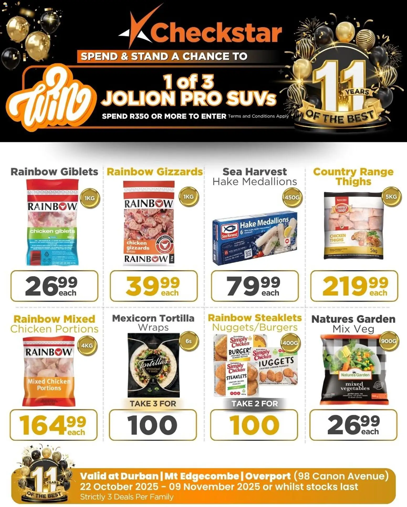 New Check Star catalogue – valid from 22.10.2025 | Page: 4 | Products: Chicken, Vegetables