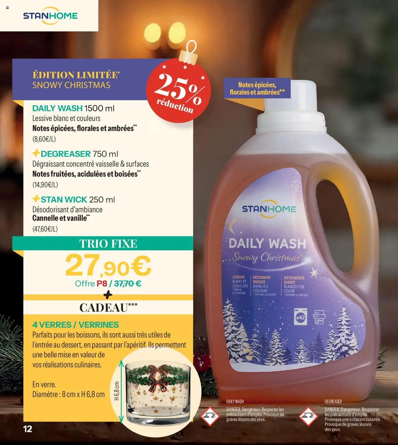 {H1} | Page: 12 | Produits: Désodorisant, Cannelle, Détergent, Verrines