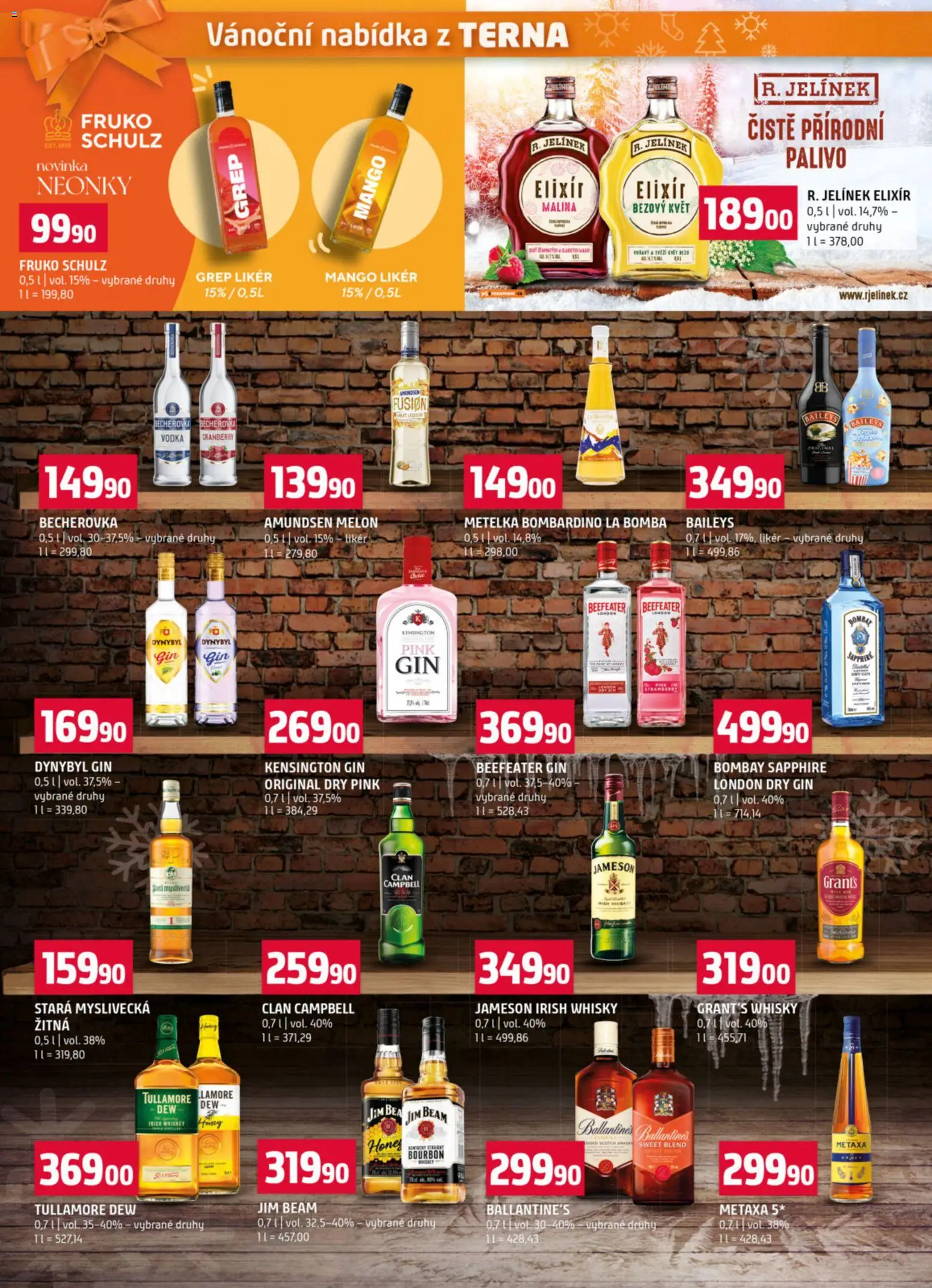 Terno leták - Hradec Králové od 26.11.2025 | Strana: 20 | Produkty: Mango, Vodka, Metaxa, Becherovka