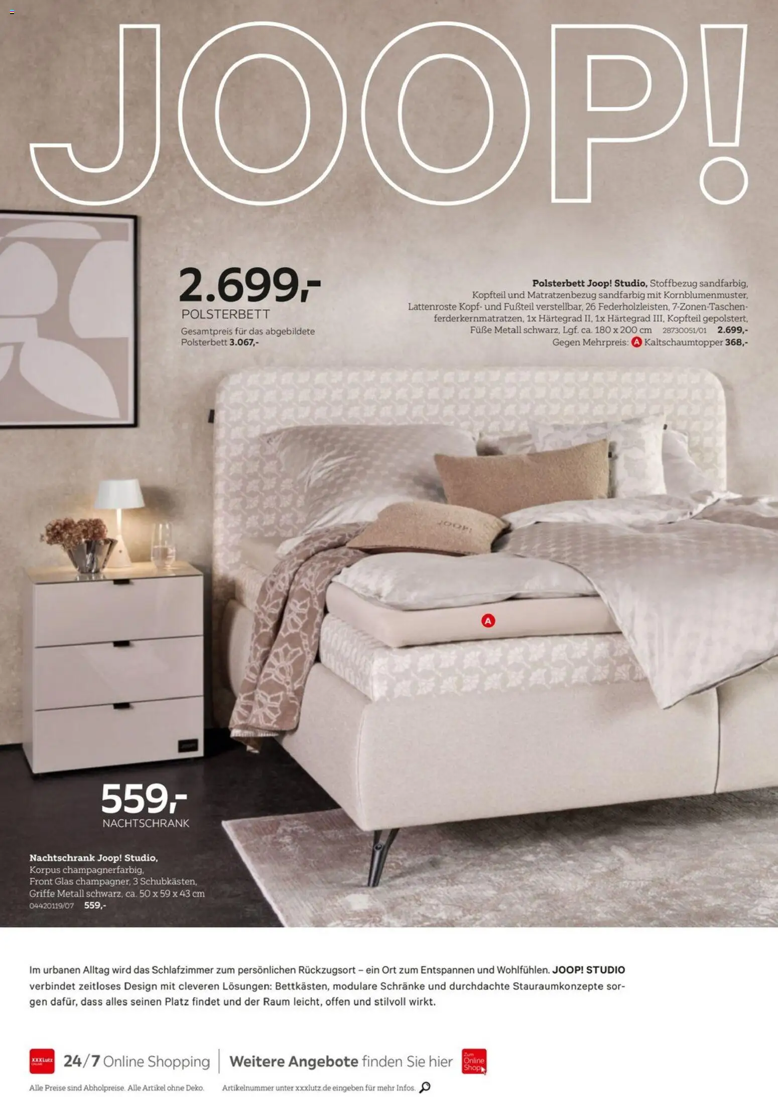 XXXLutz Home Collections – gültig ab 11.04.2026 | Seite: 16 | Produkte: Polsterbett